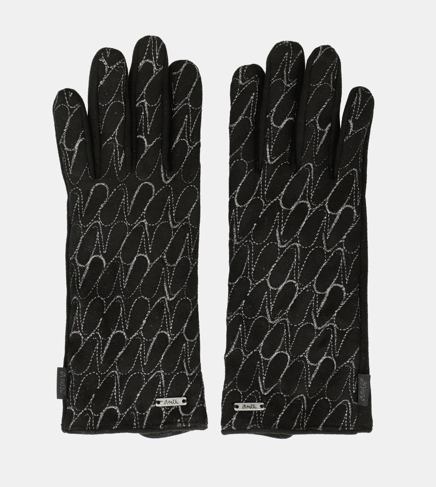 Anekke logo black gloves - Image 5