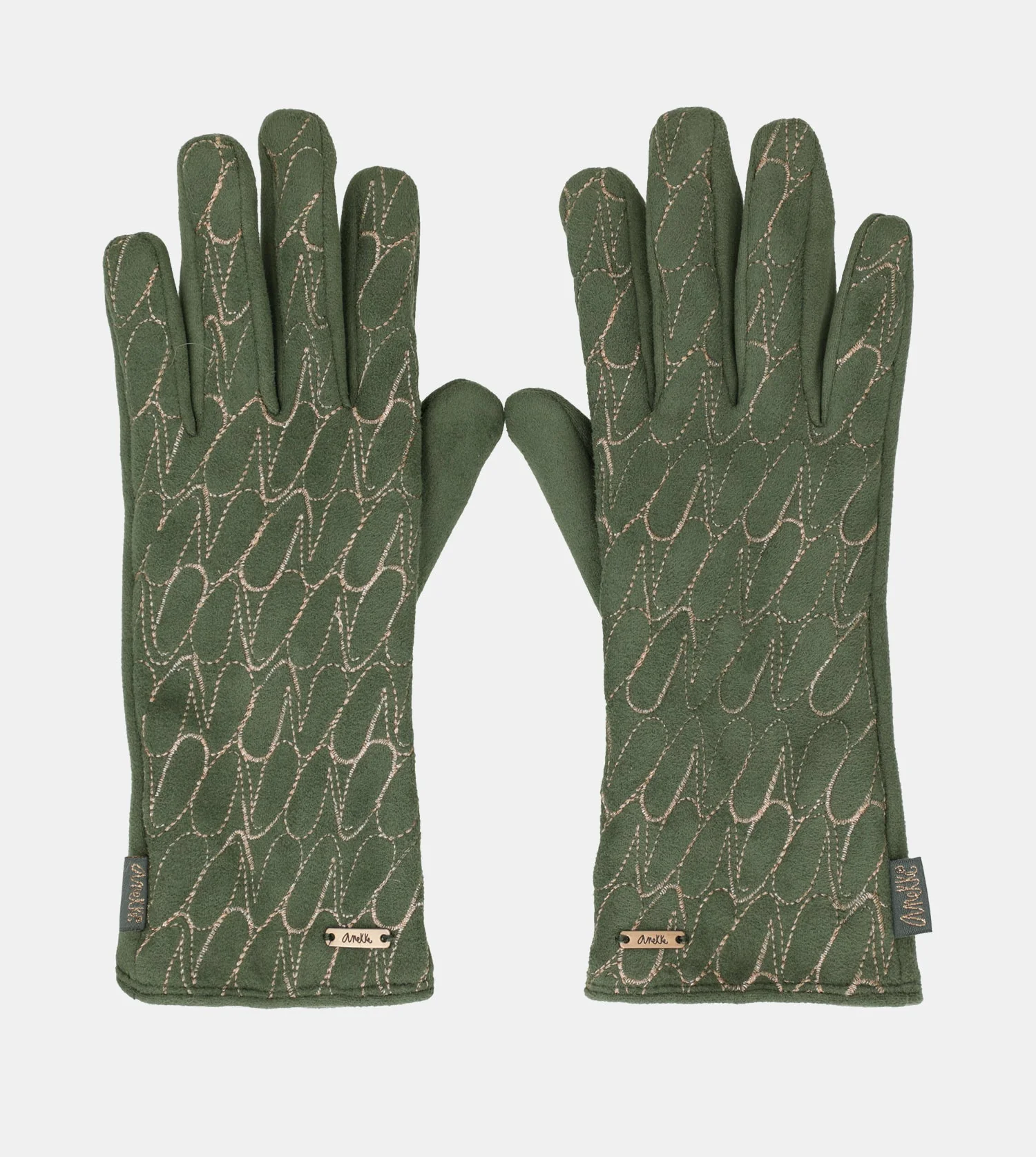 Anekke logo green gloves - Image 3