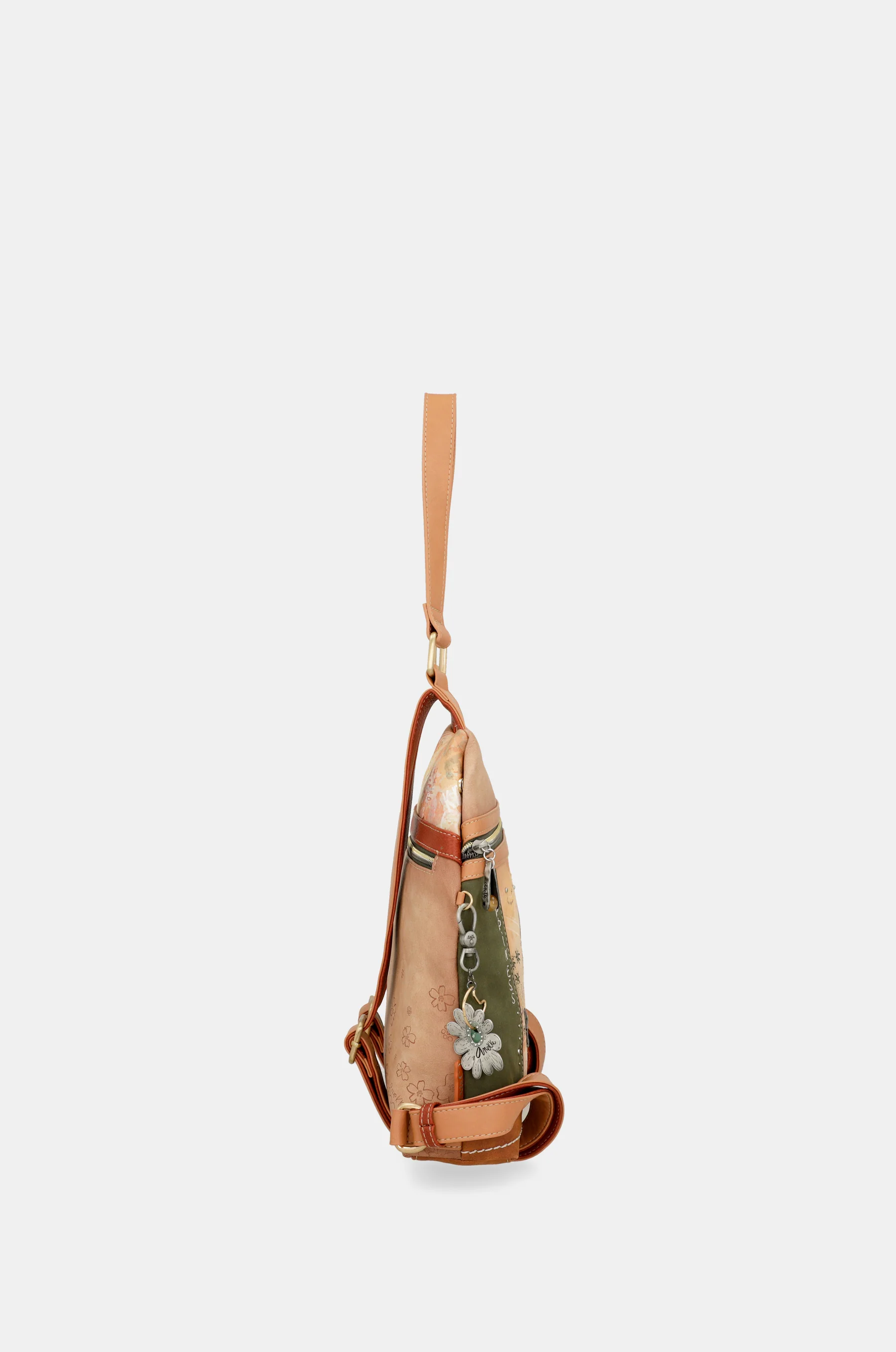 Anekke Peace & Love camel anti-theft backpack - Image 4
