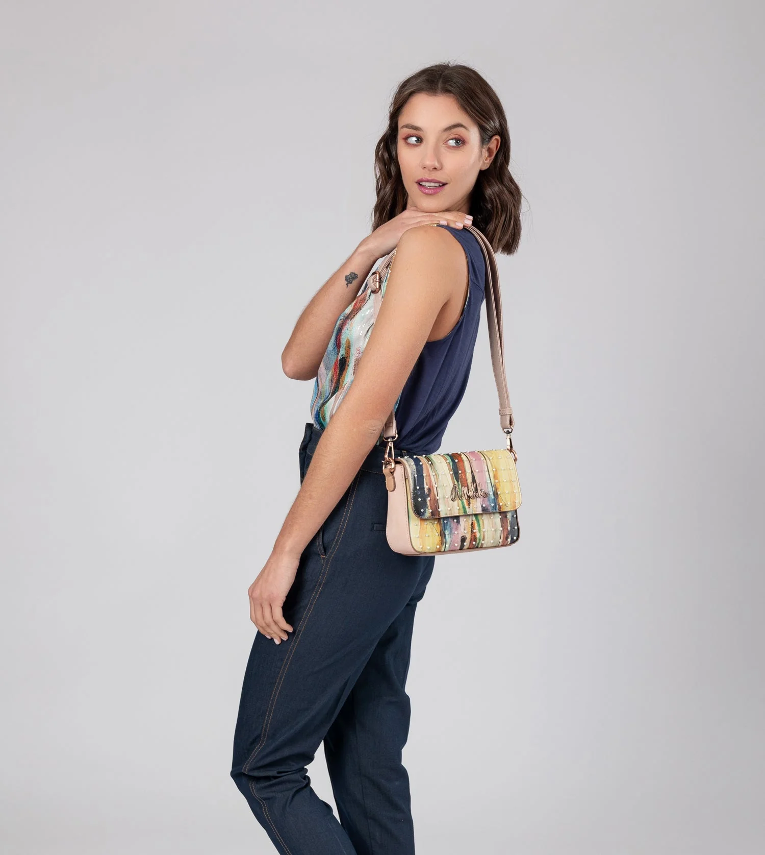 Anekke Studio nude baguette bag - Image 6