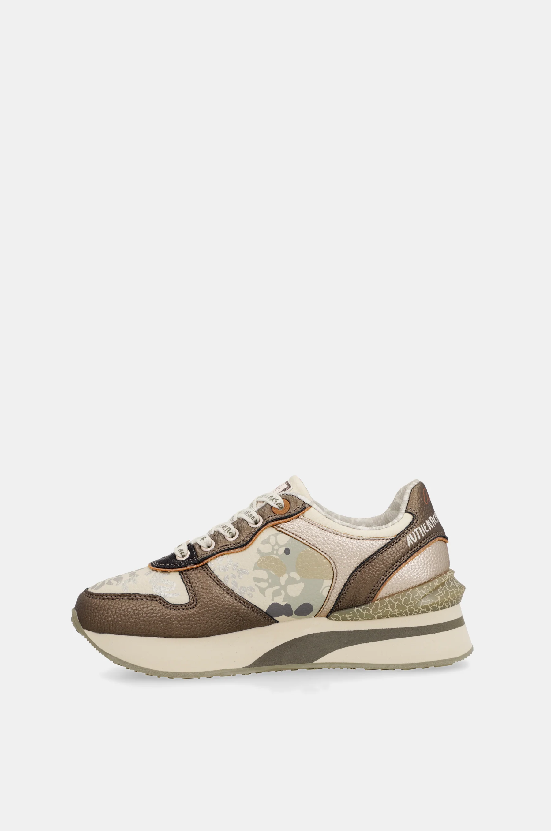 Beige and copper sneakers - Image 3