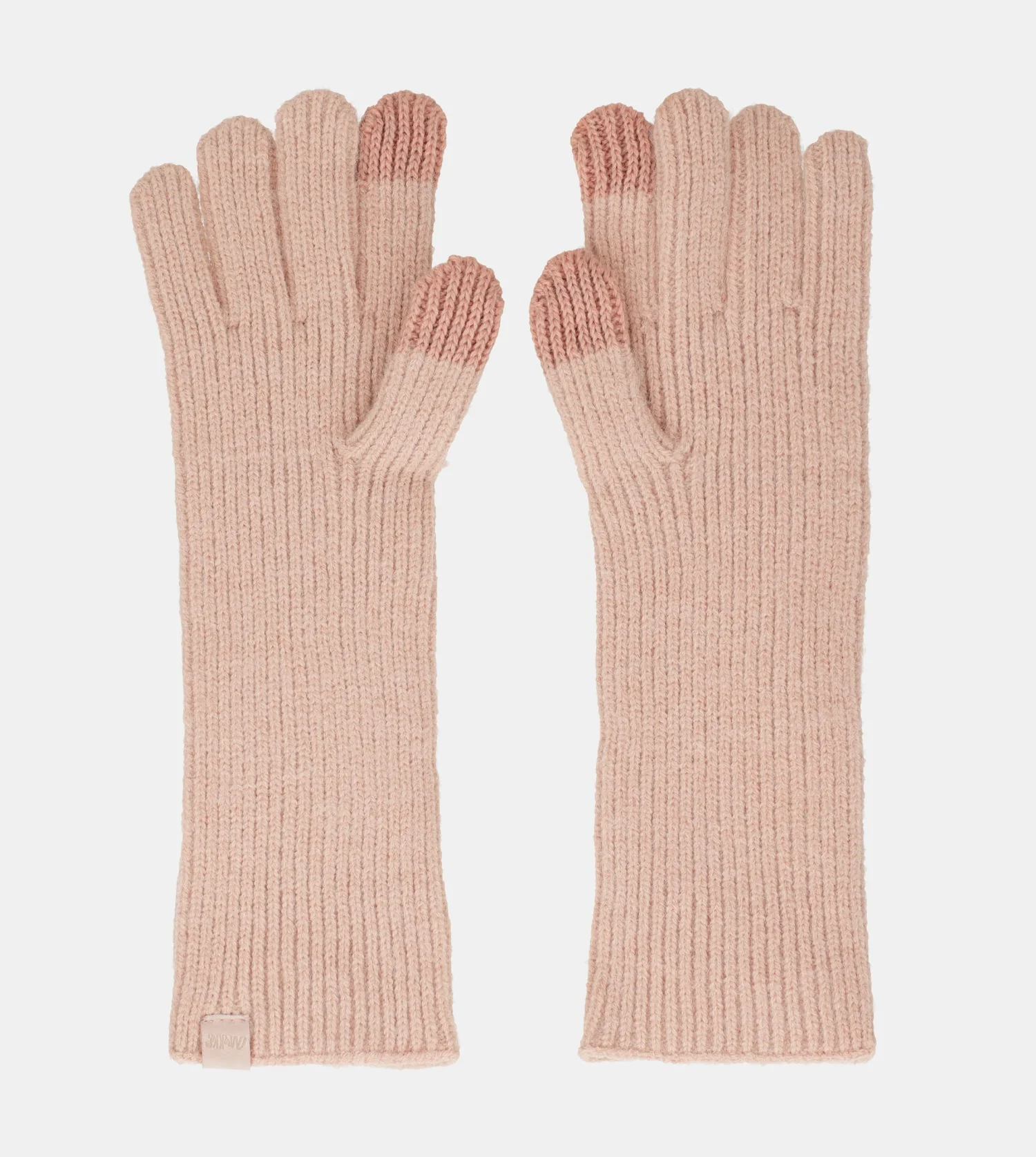 Beige knitted gloves - Image 5