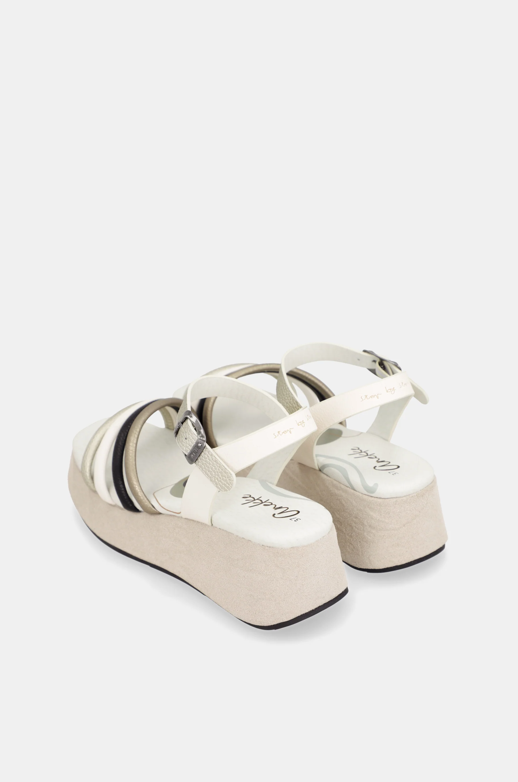 Beige platform sandals - Image 5