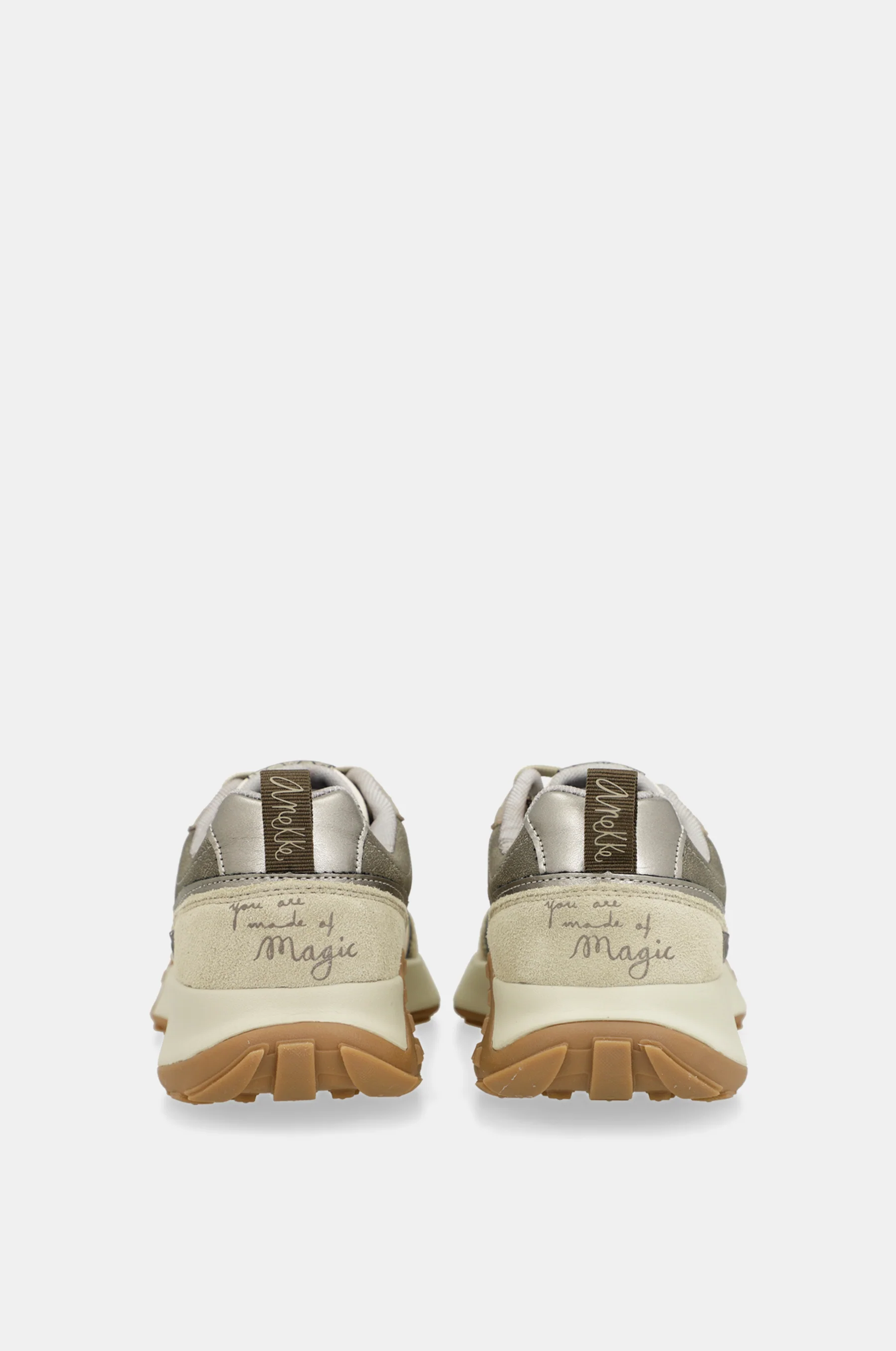 Beige printed sneakers - Image 7