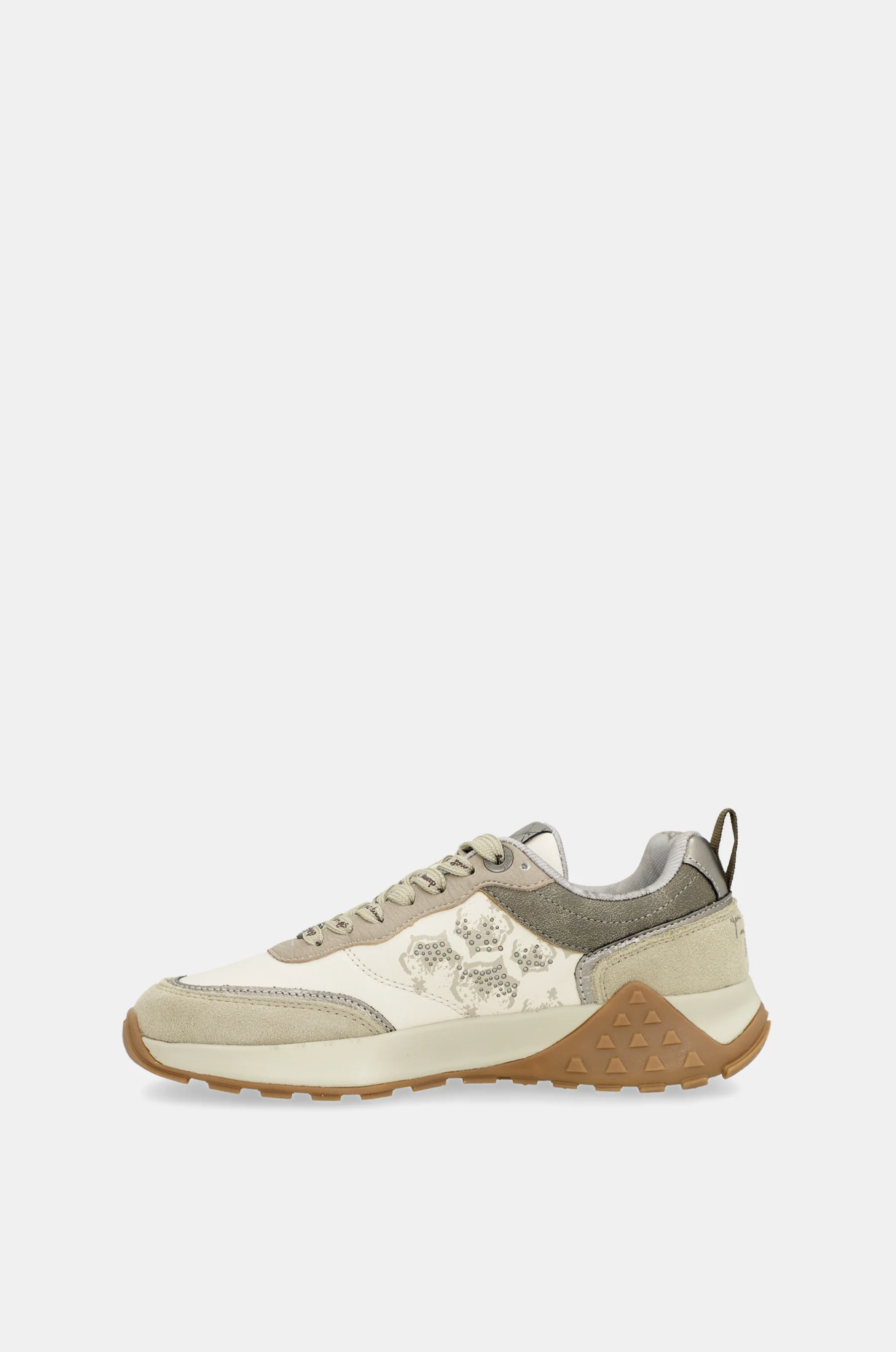 Beige printed sneakers - Image 8