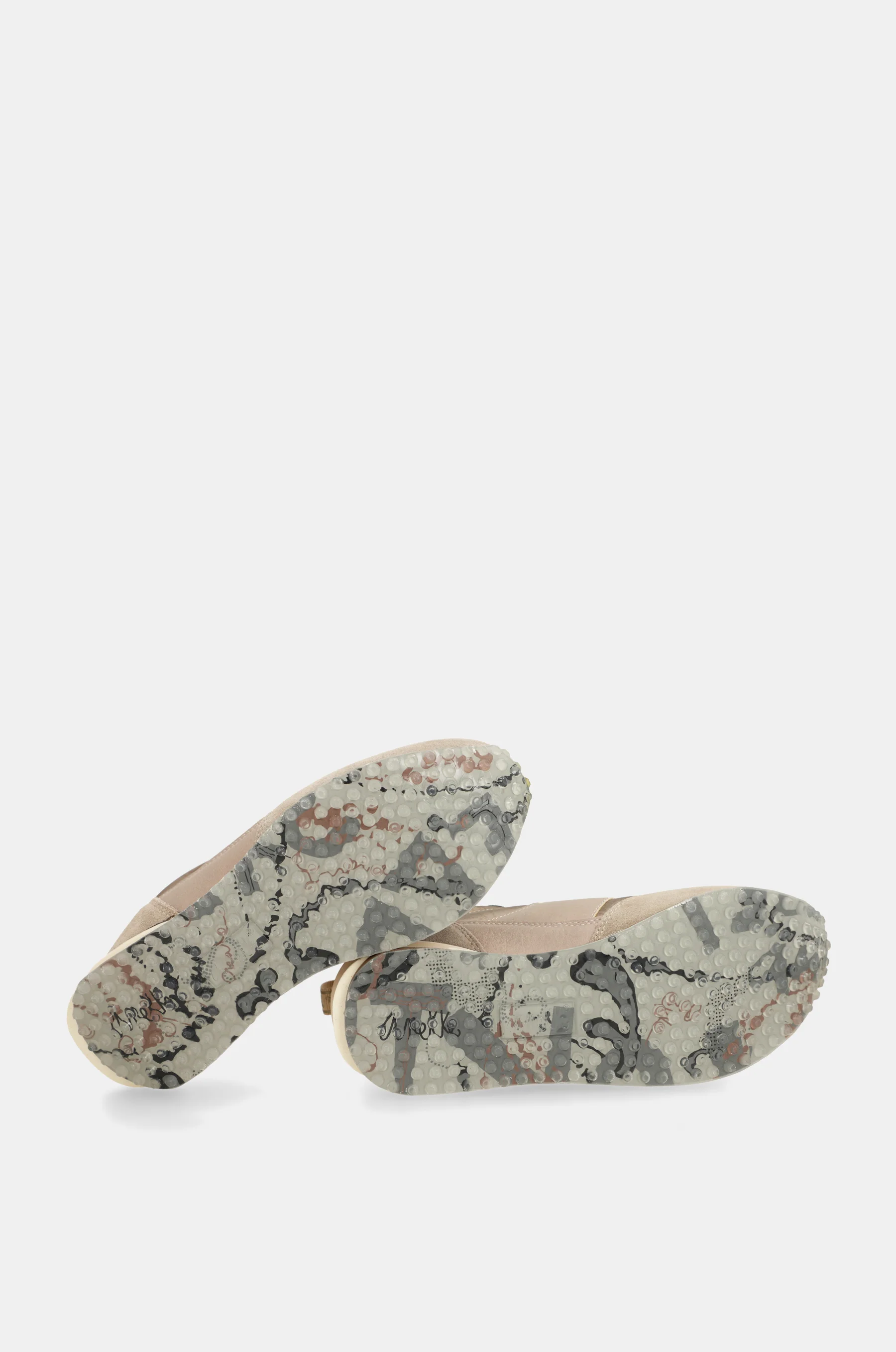 Beige sneakers with multicoloured sole - Image 2