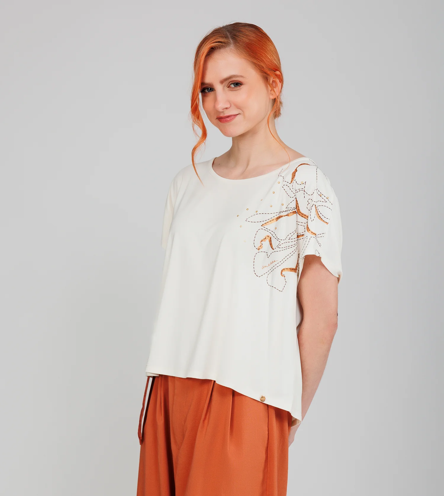 Beige T-shirt Anekke - Image 4