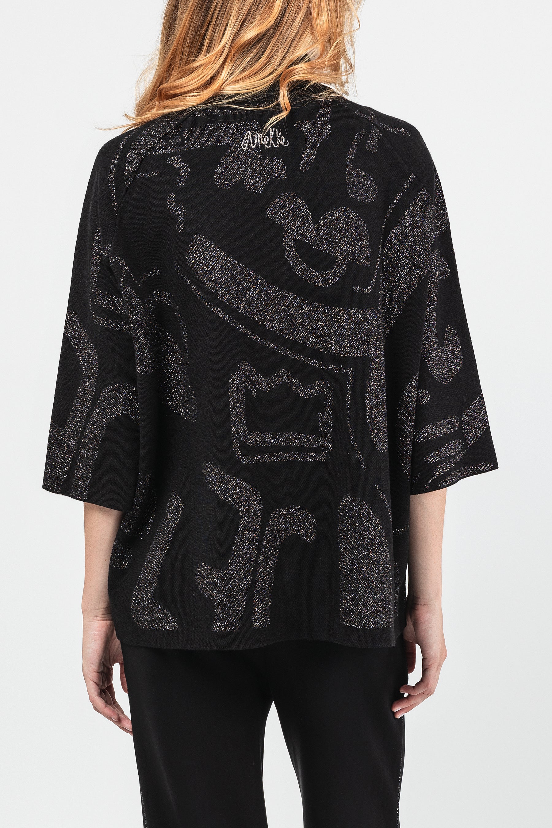 Black and silver cardigan - Image 4