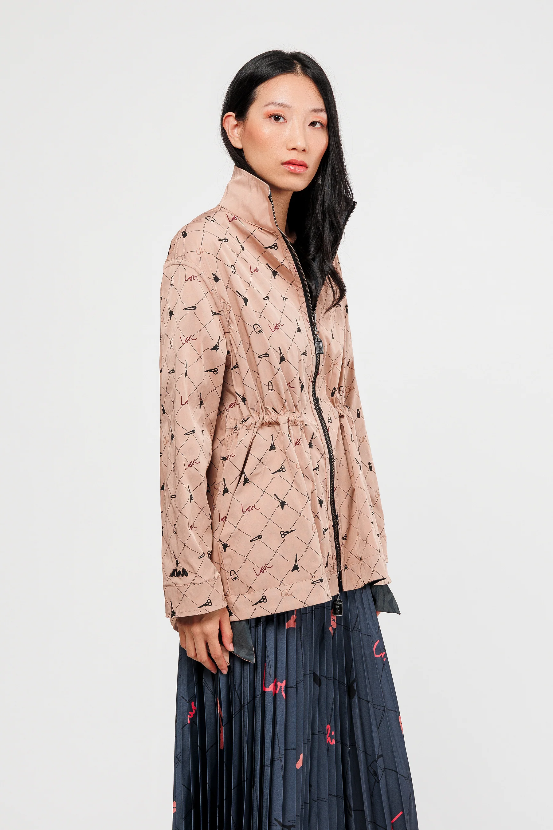 Black & beige reversible jacket - Image 2