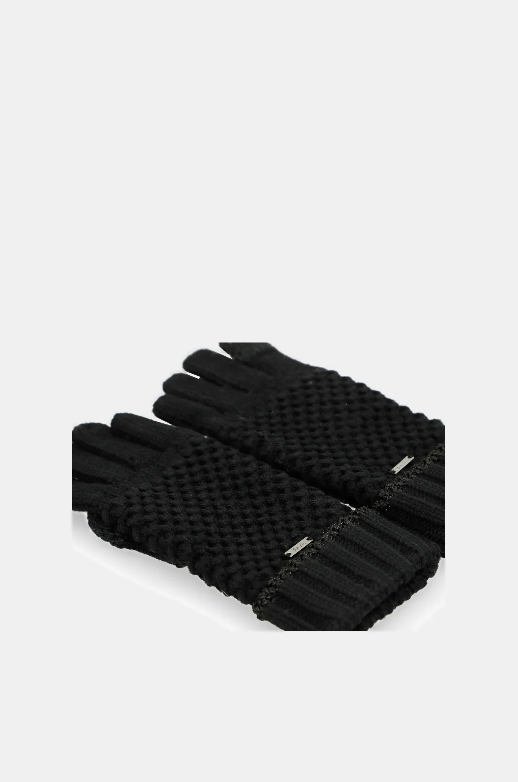 Black knitted gloves - Image 3