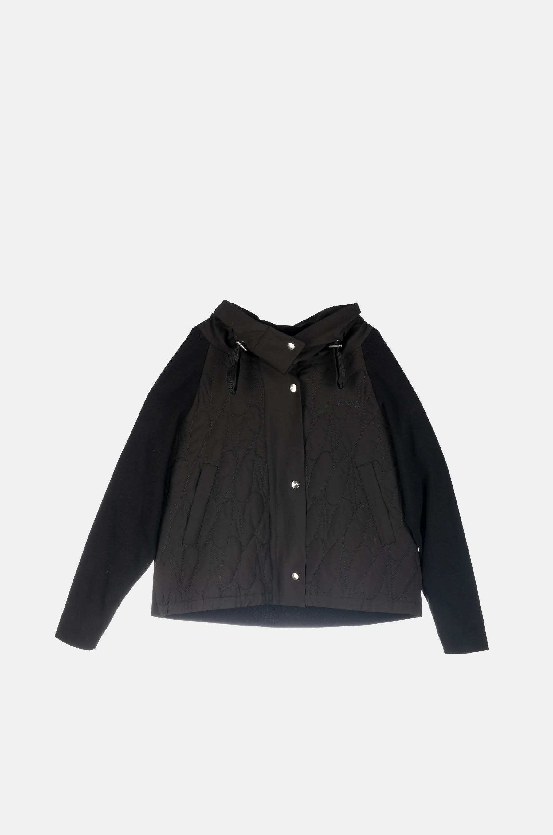 Black quilted jacket