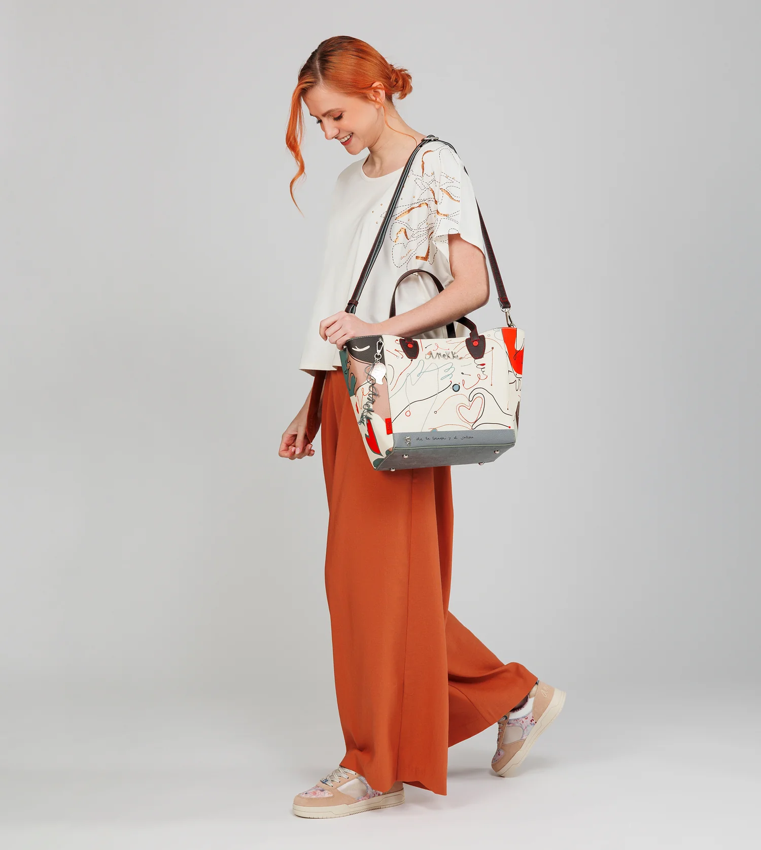 Black shopper bag Alma - Image 2