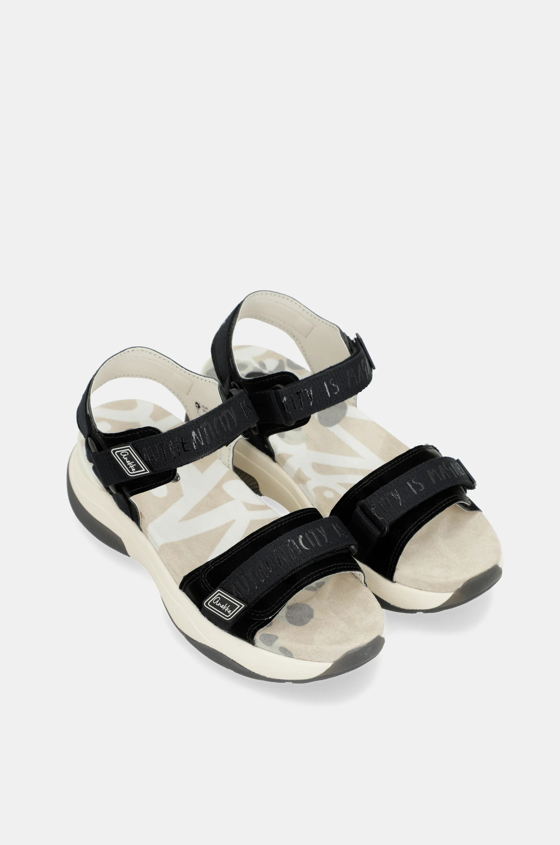Black sporty sandals - Image 3