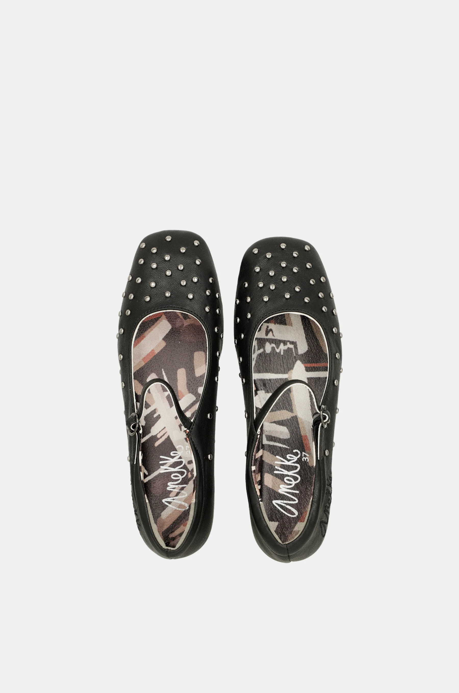 Black studded ballerinas - Image 3