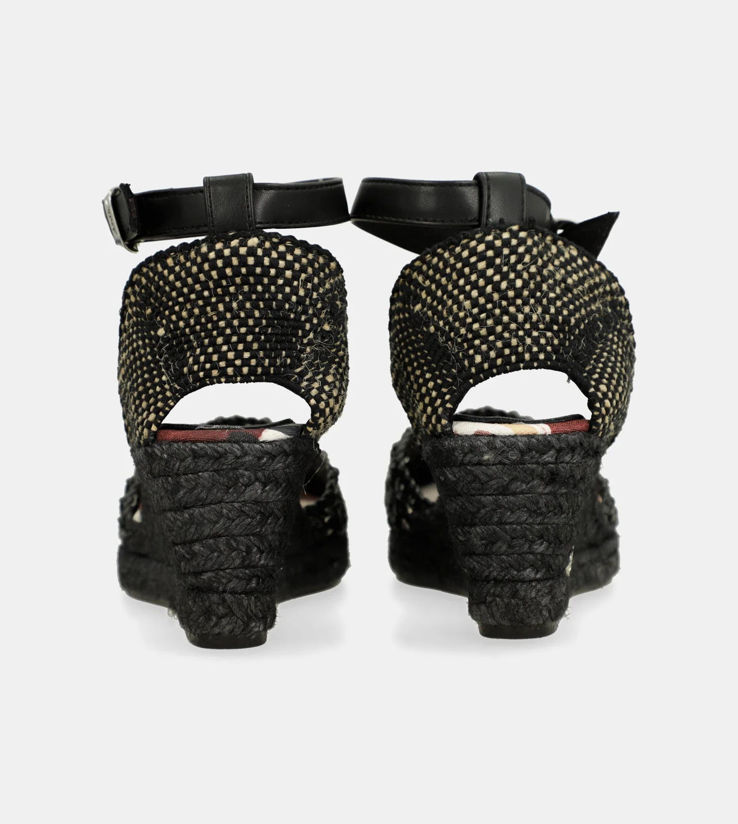 Black wedge sandals Alma - Image 6