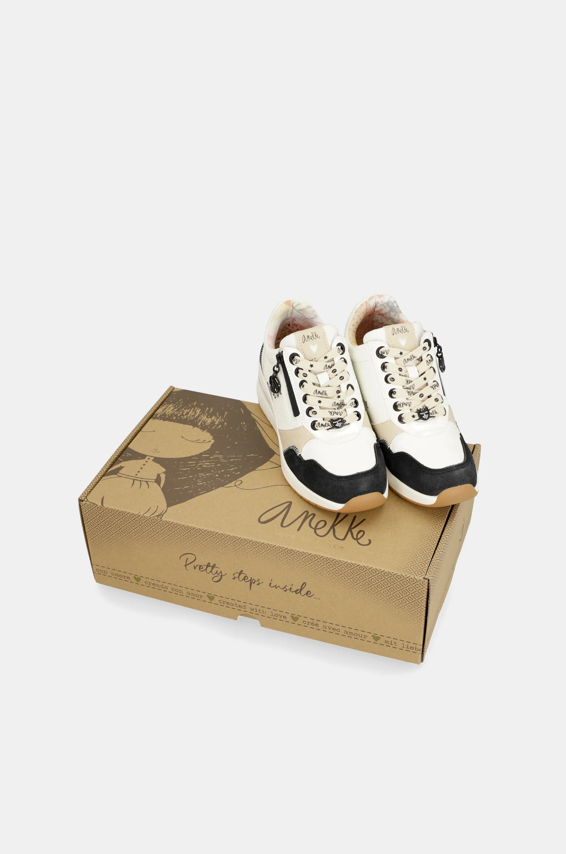 Black & white wedge sneakers - Image 10