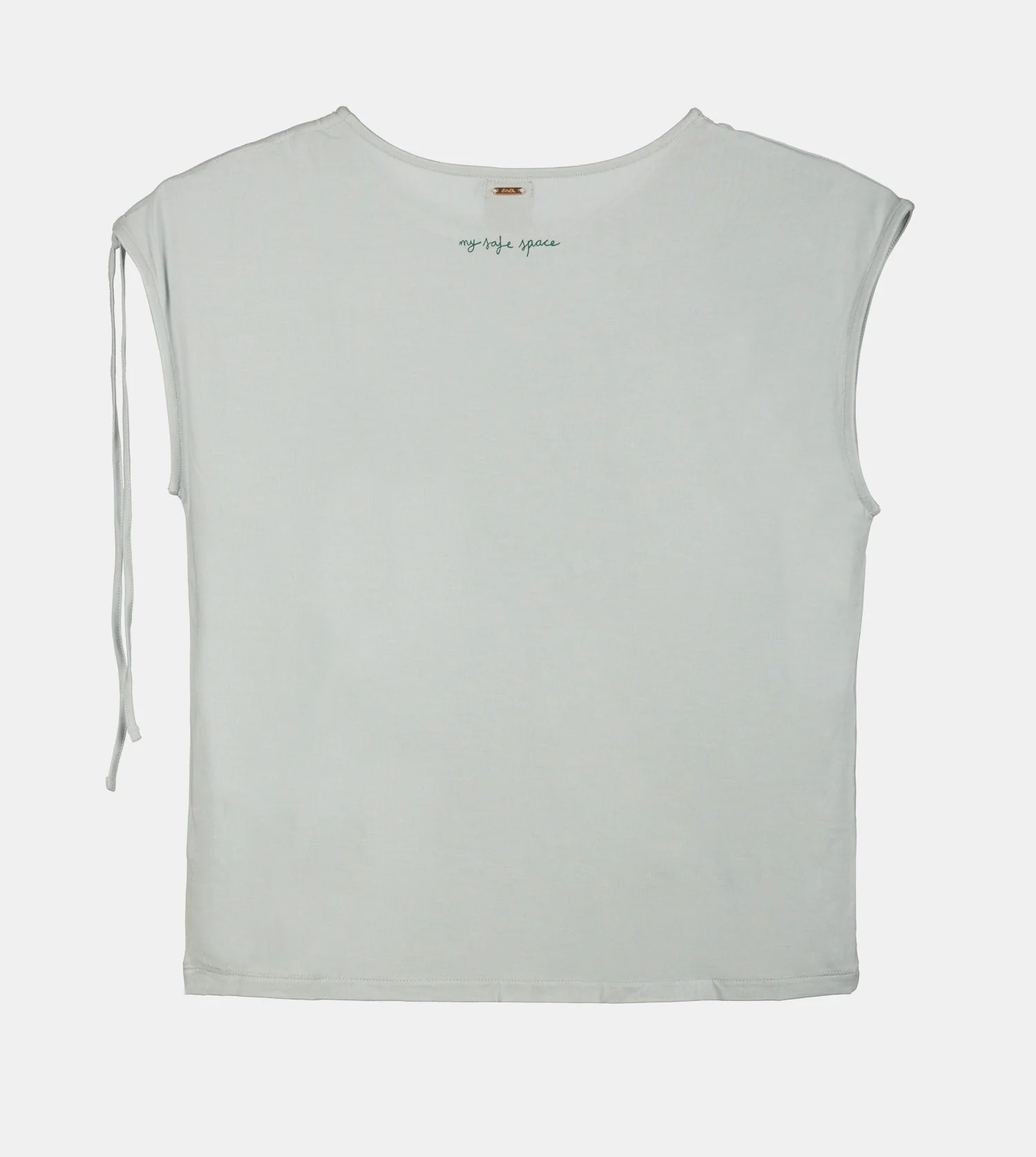 Blue one-shoulder ruched T-shirt - Image 3