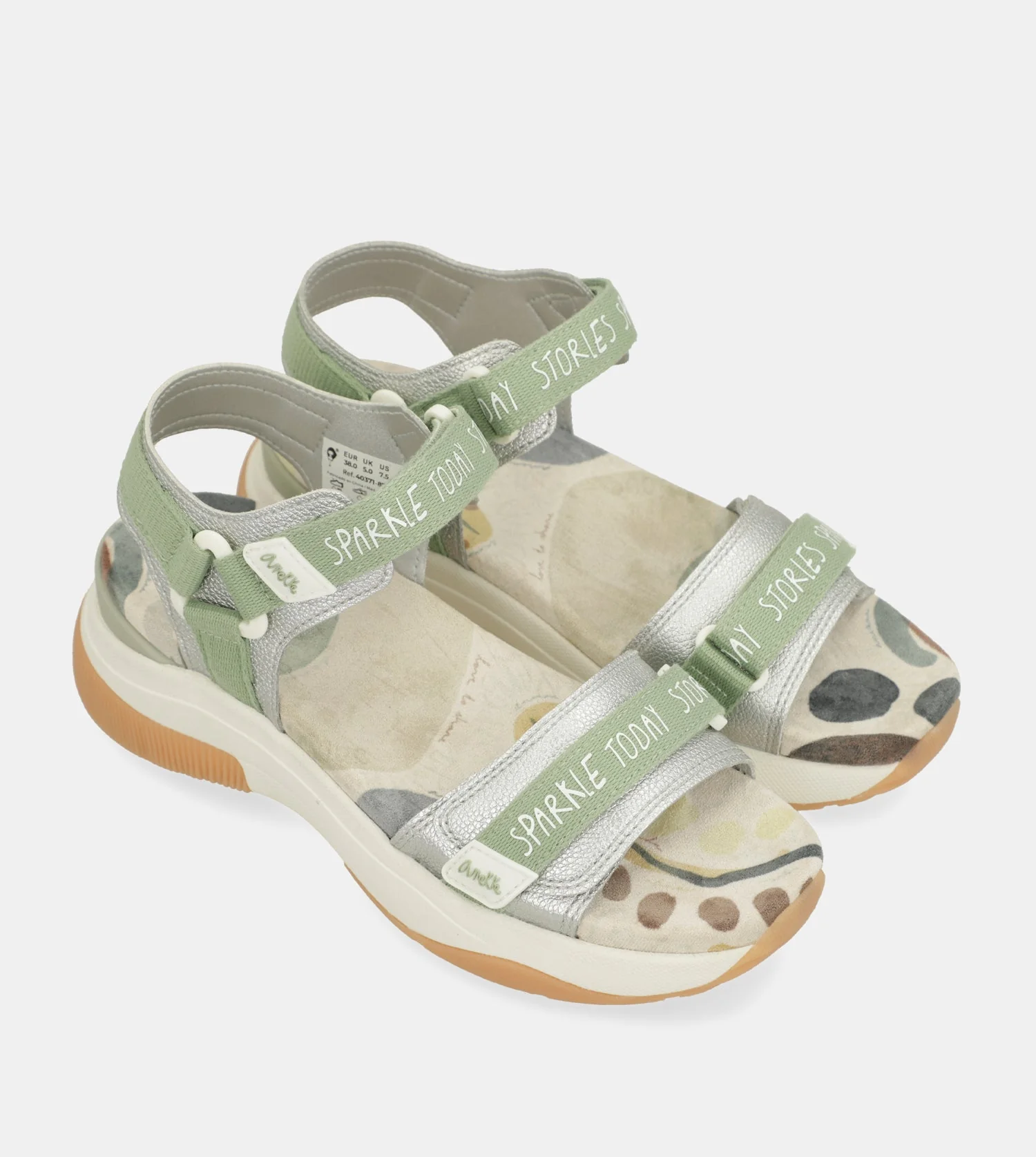 Green sports sandals - Image 3
