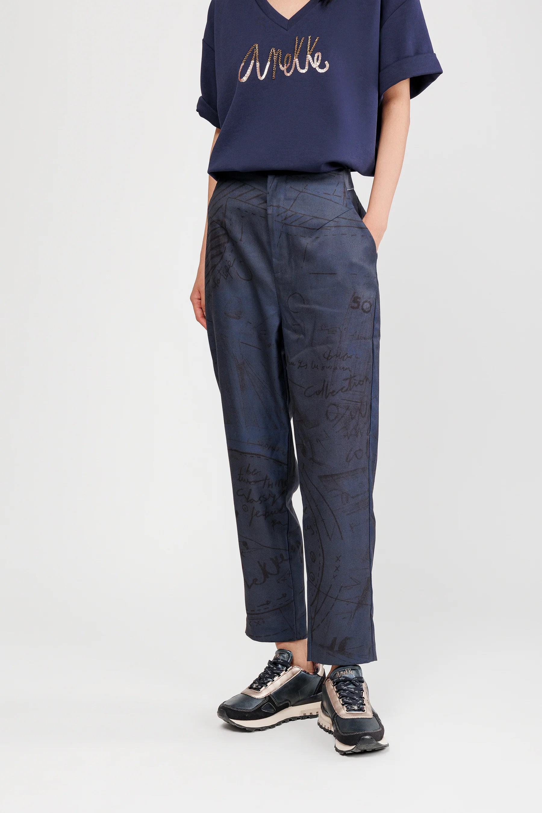Blue trousers