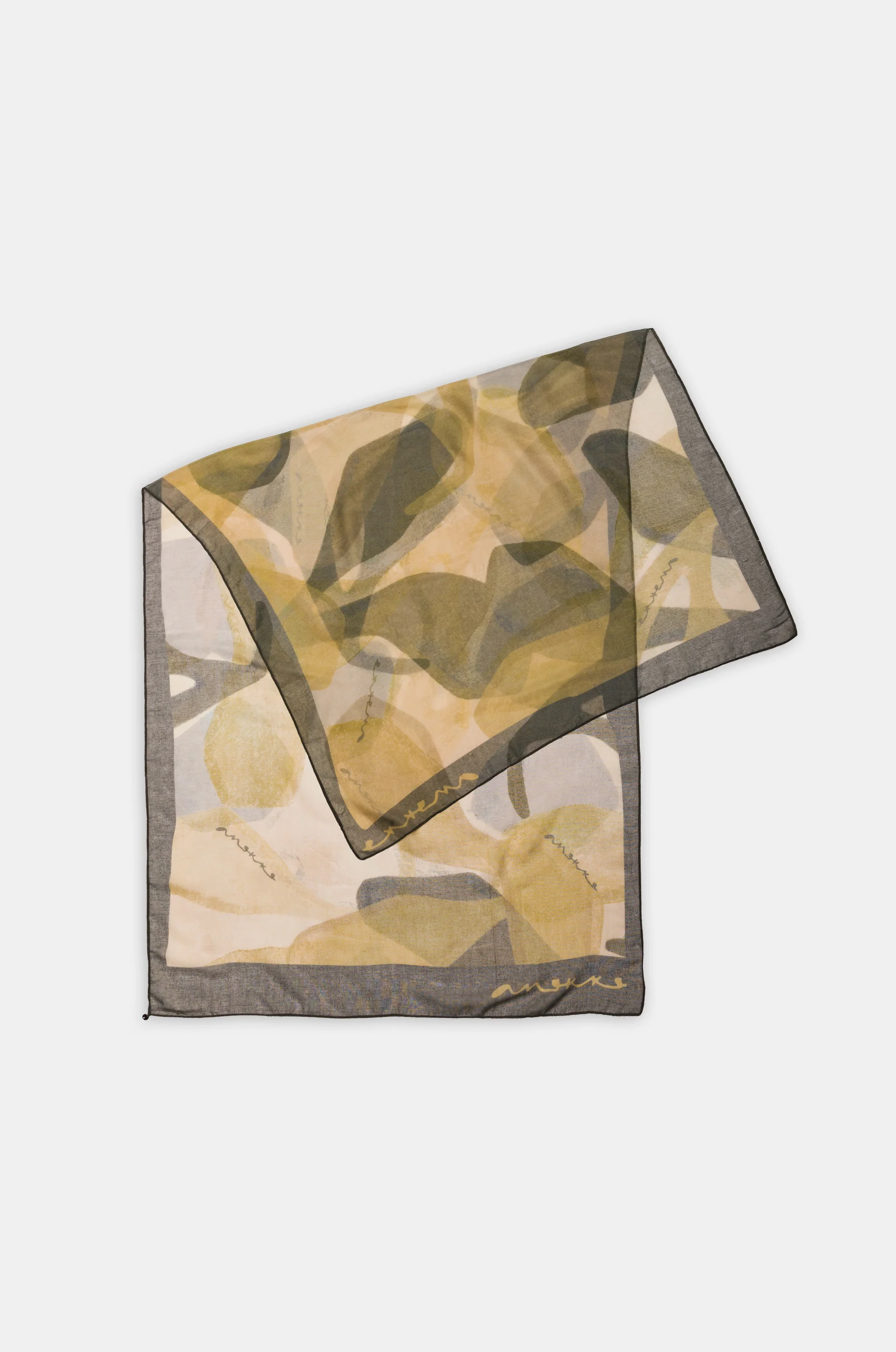 Brown scarf Bloom - Image 3