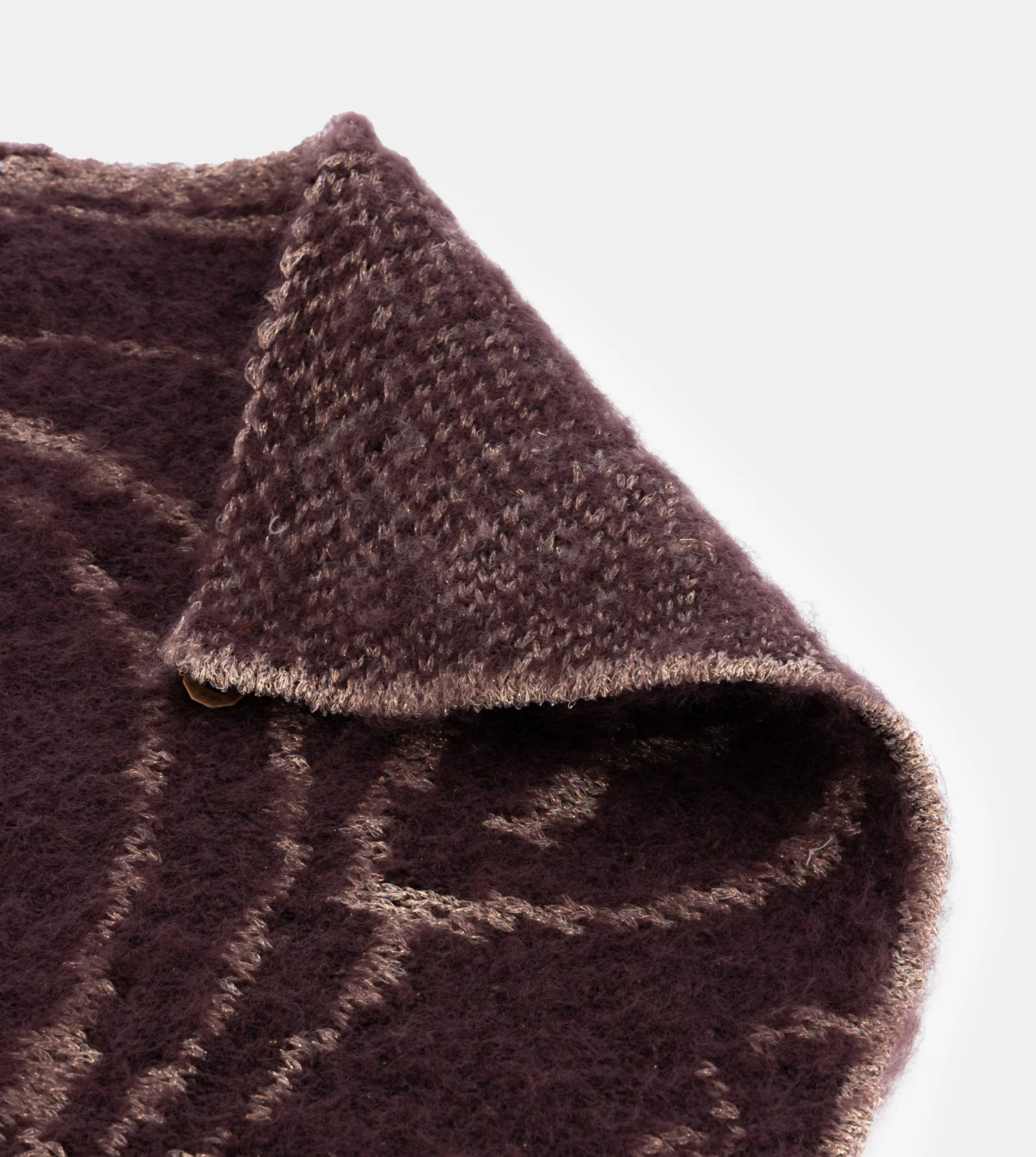 Burgundy combined scarf - Image 2