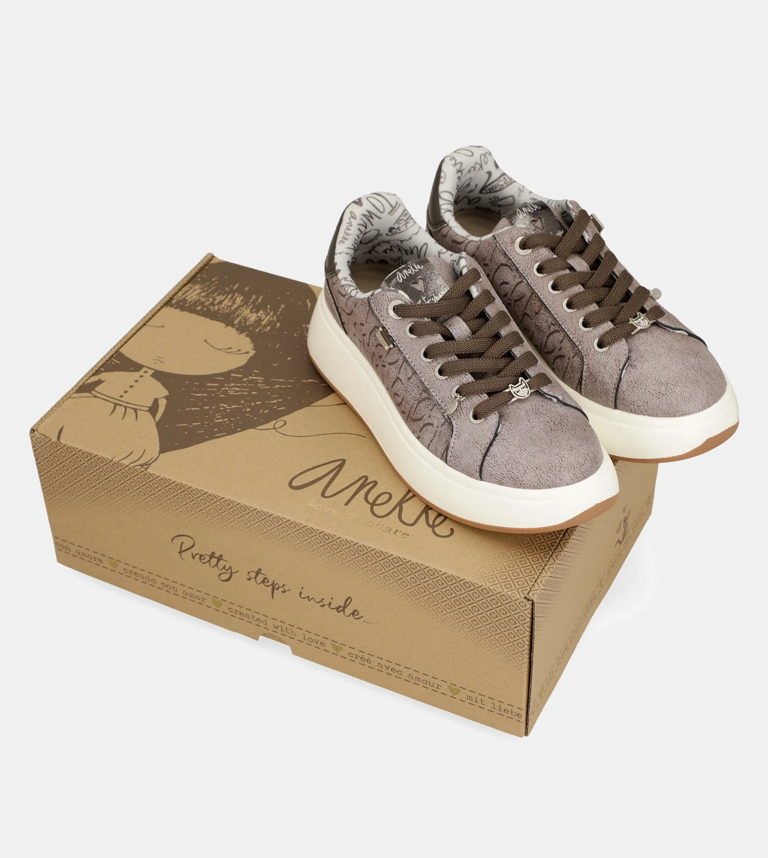 Casual ecru sneakers - Image 2