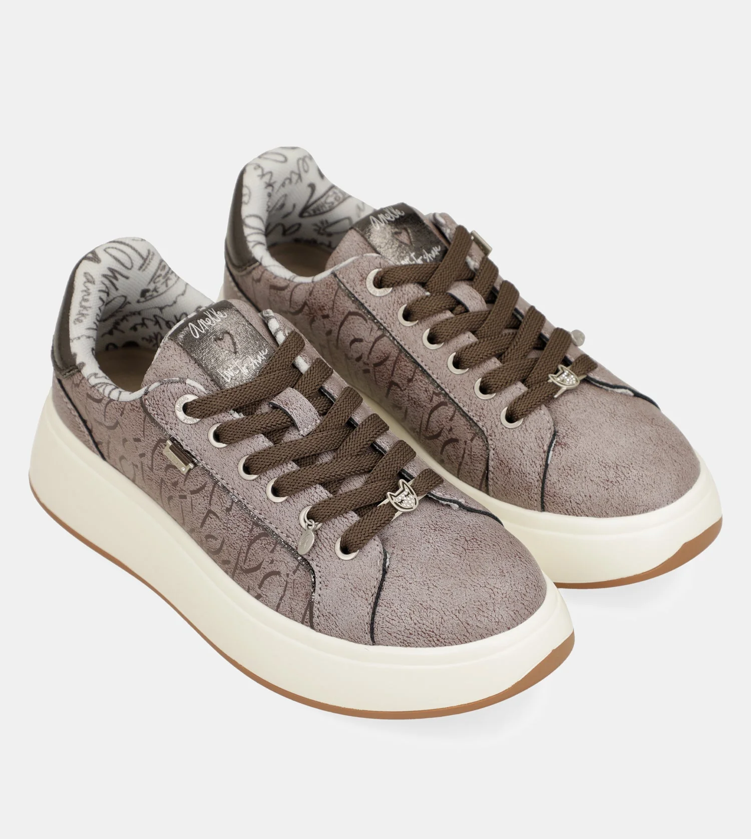 Casual ecru sneakers - Image 3