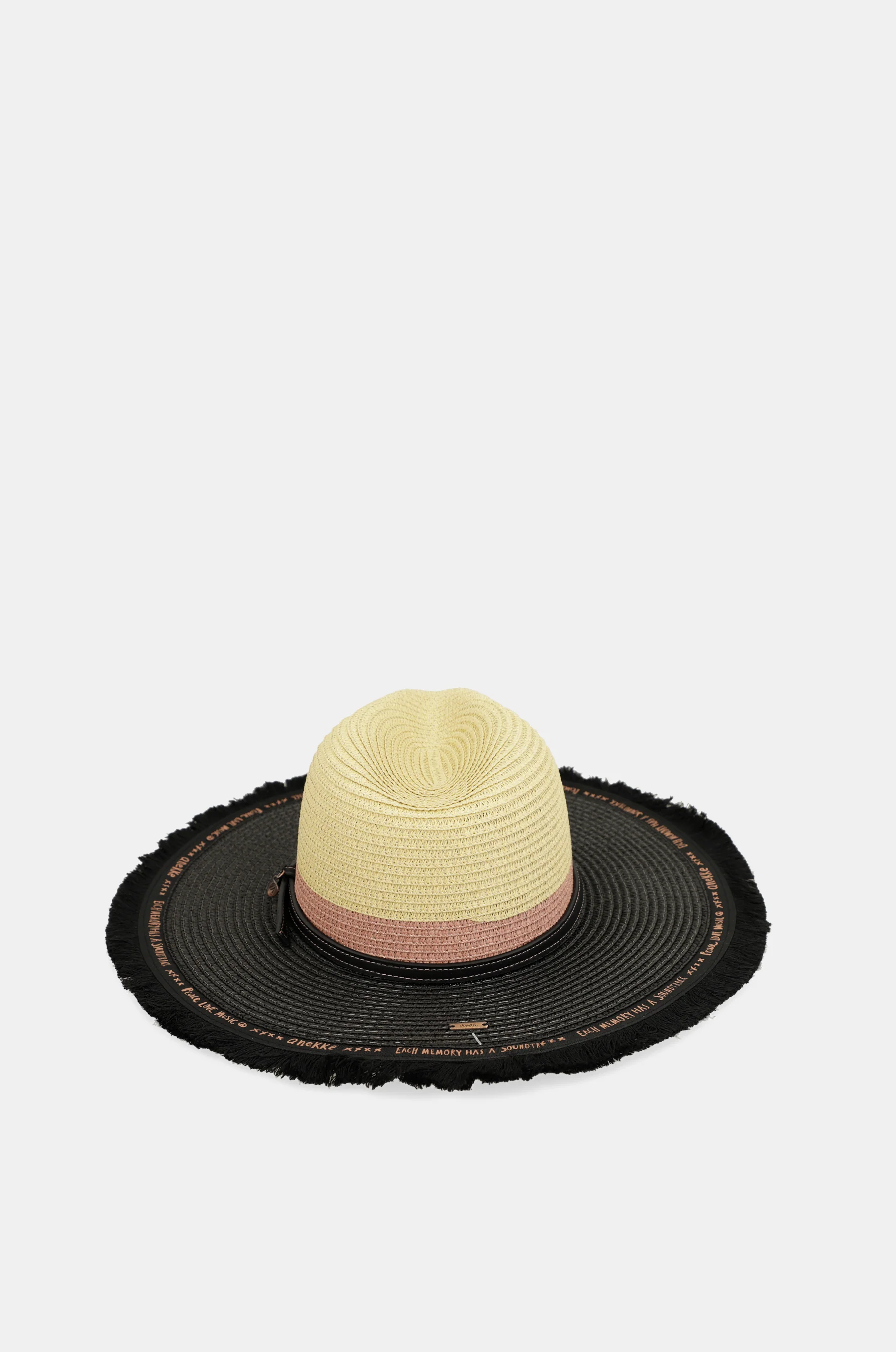 Contrast raffia hat - Image 3