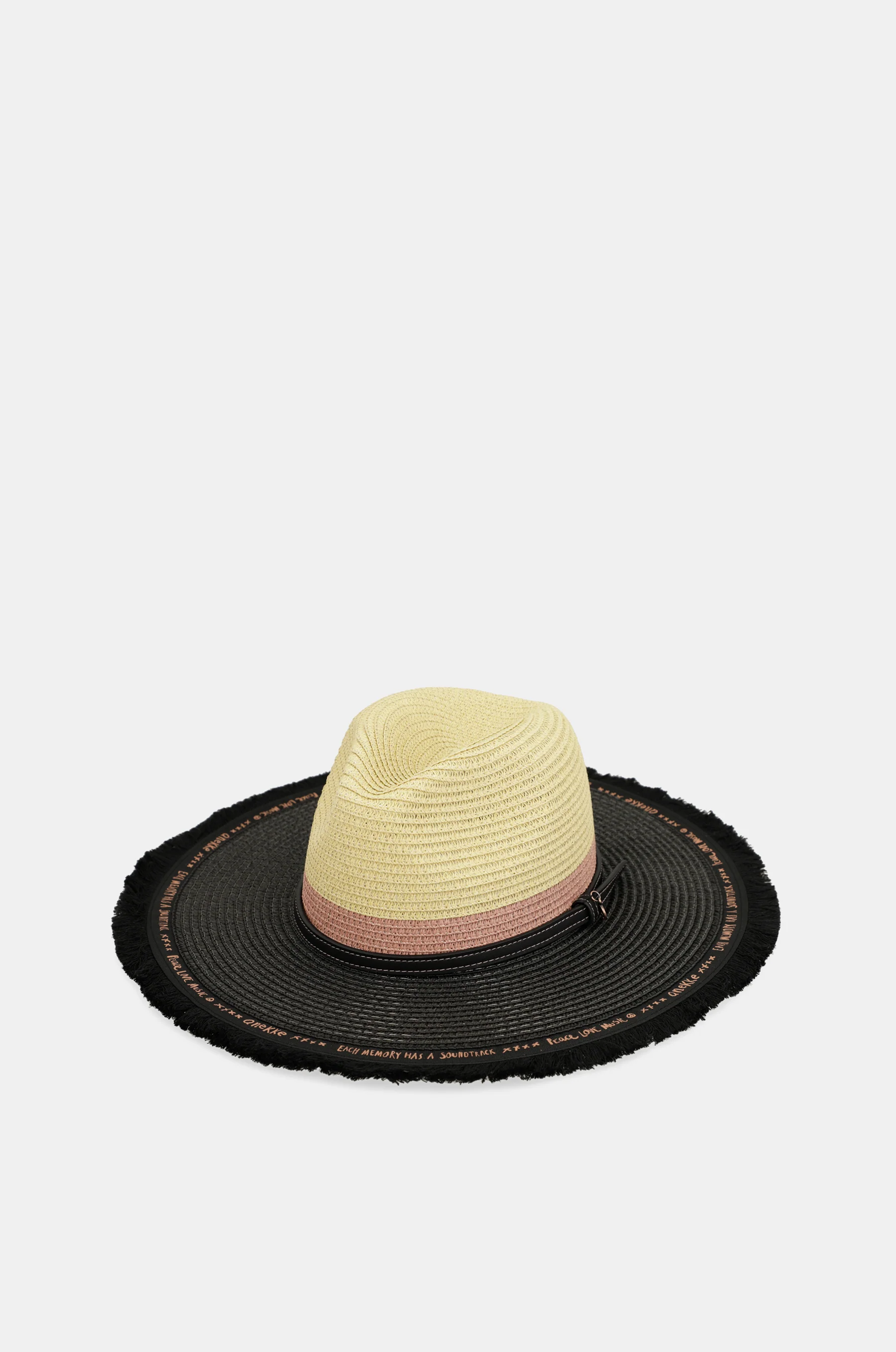 Contrast raffia hat - Image 4