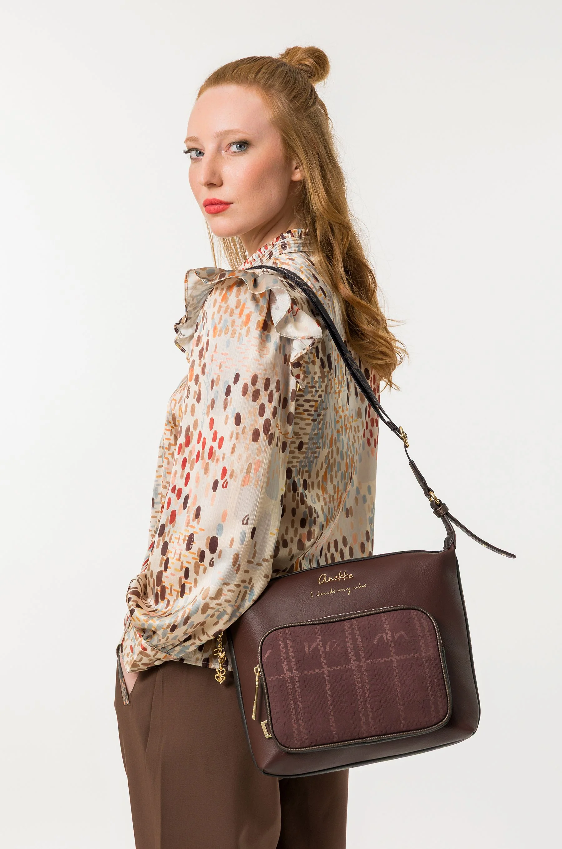 Crossbody bag Burgundy - Image 10