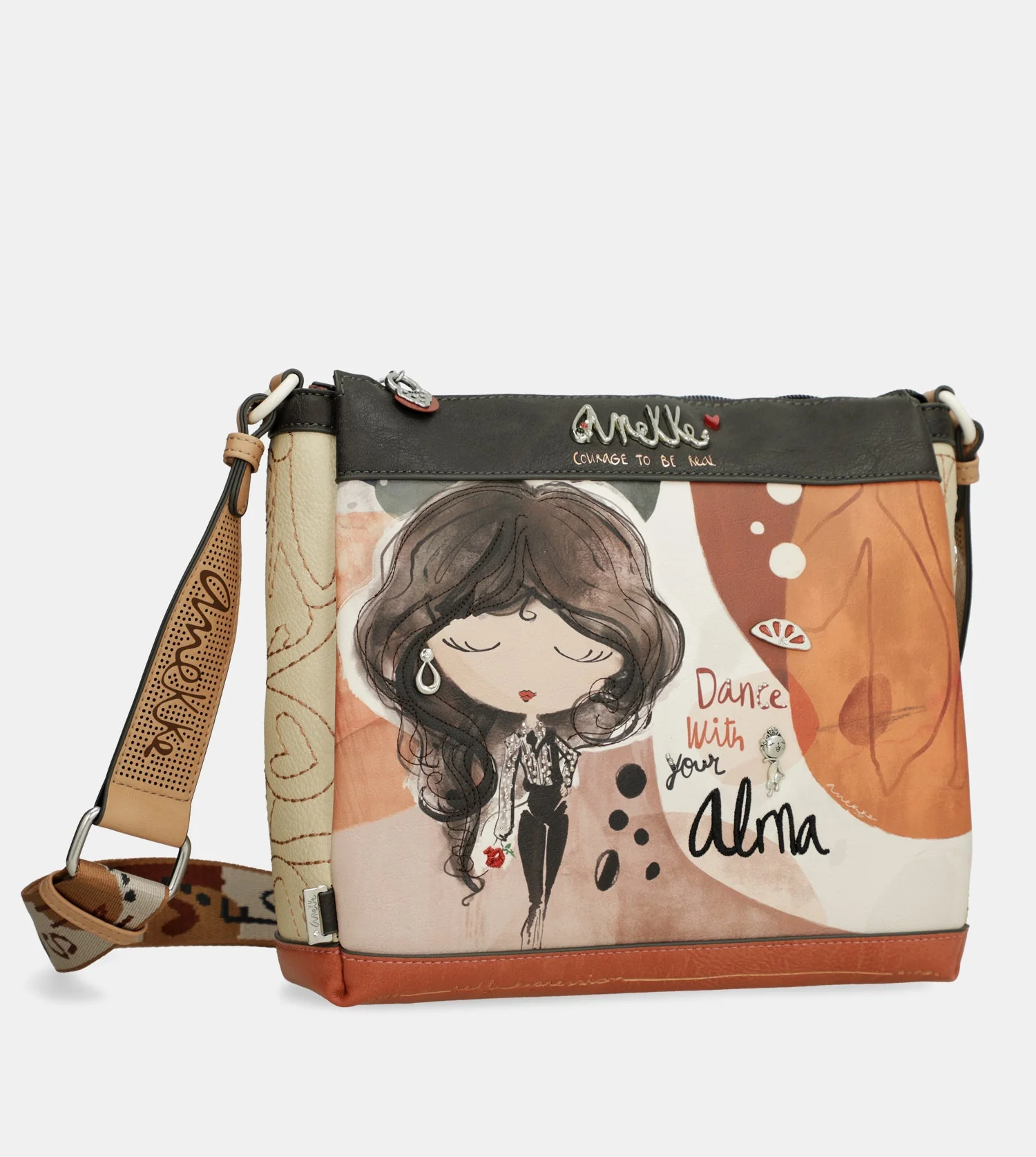 Crossbody bag with 3 compartments Alma - Image 3