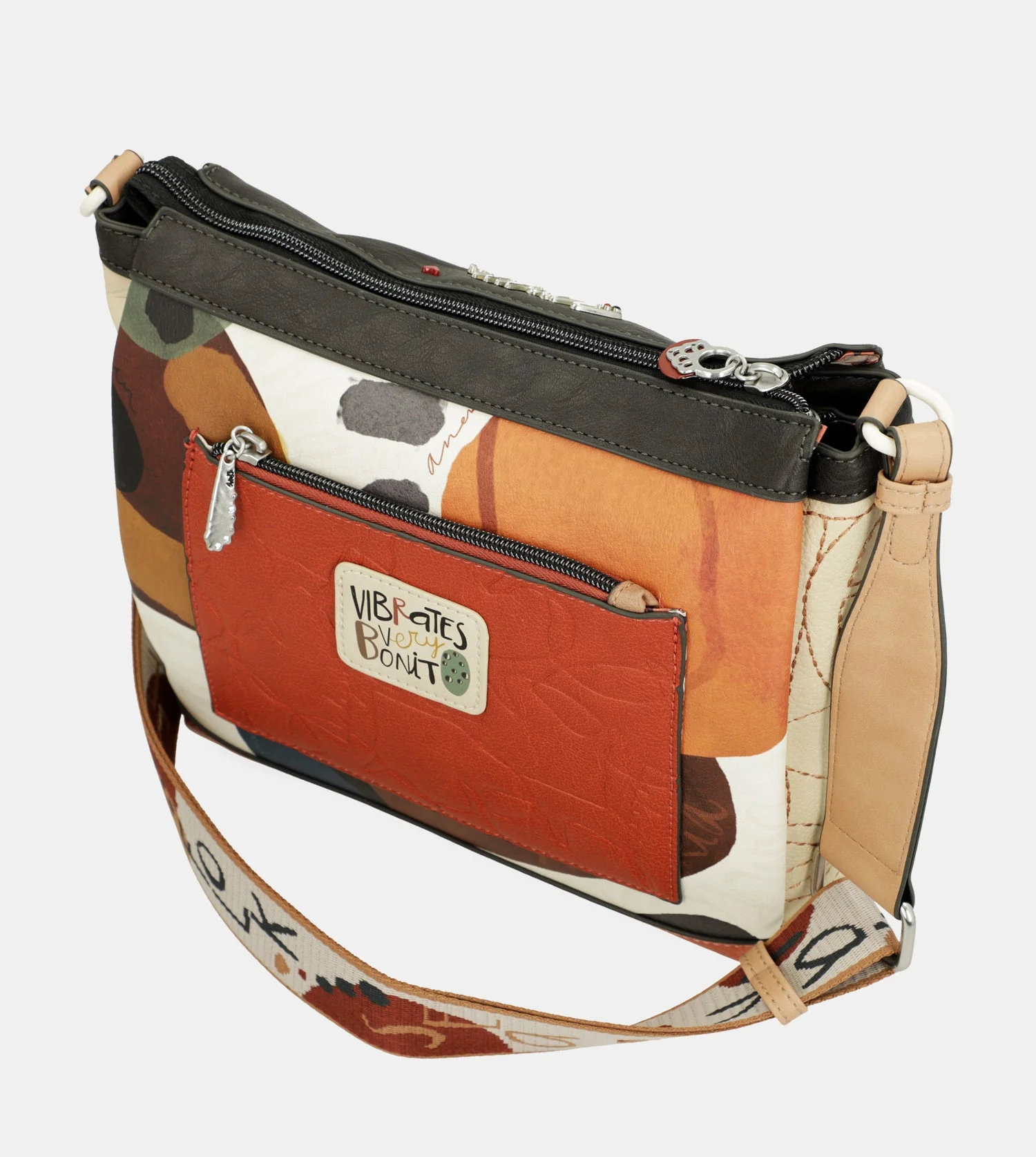 Crossbody bag with 3 compartments Alma - Image 7