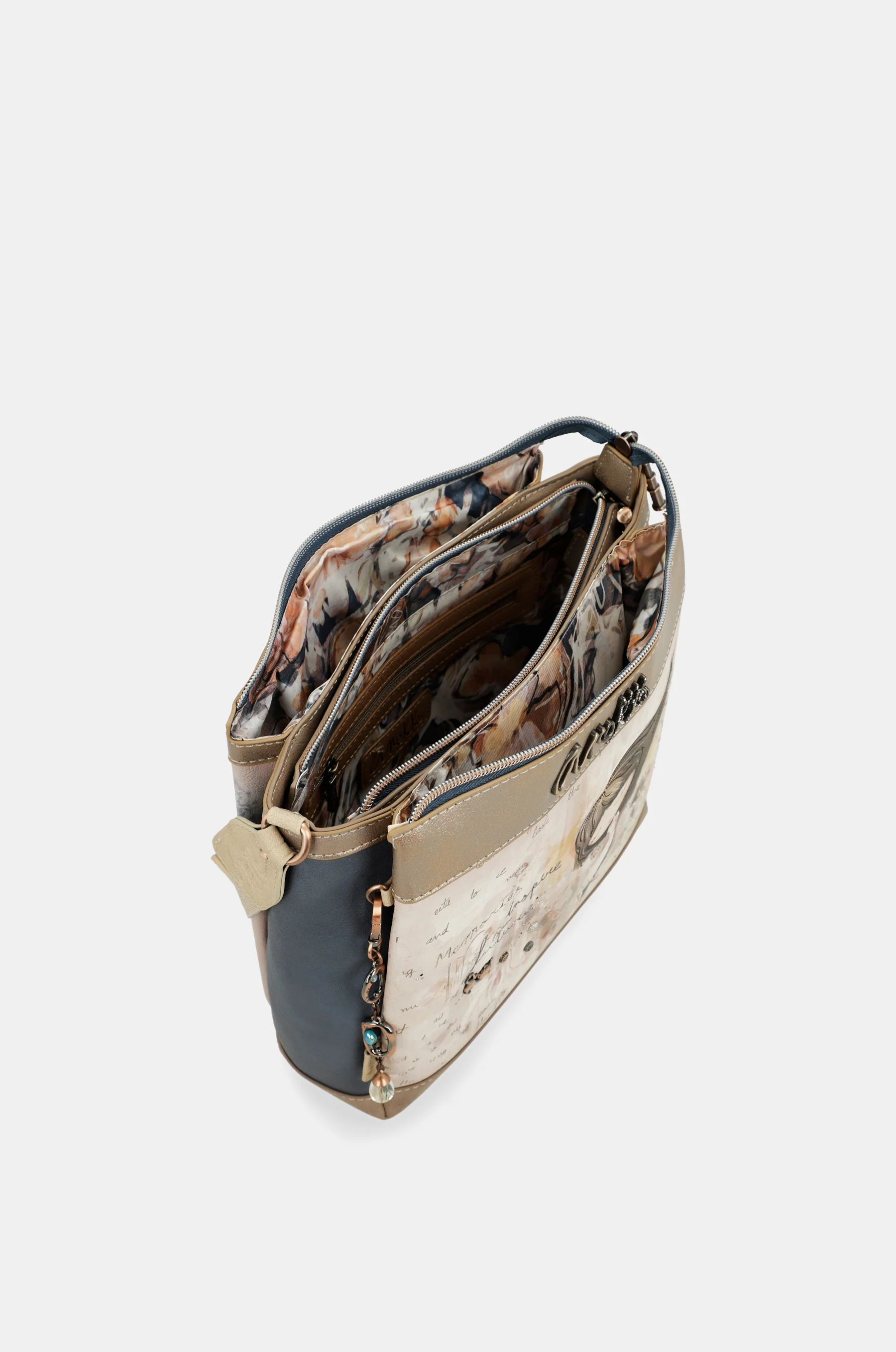 Crossbody bag with 3 compartments Memories - Image 5