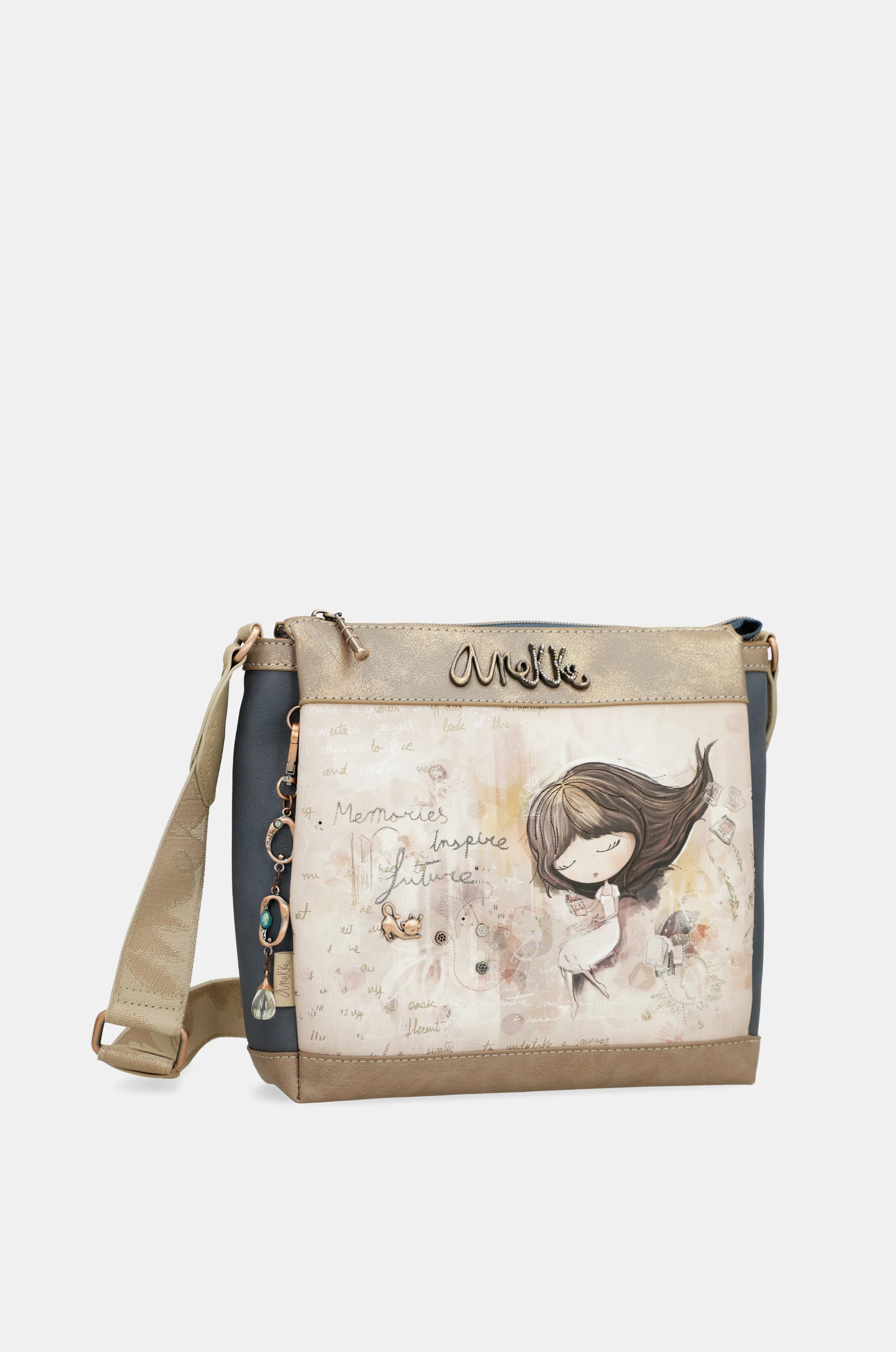 Crossbody bag with 3 compartments Memories - Image 6