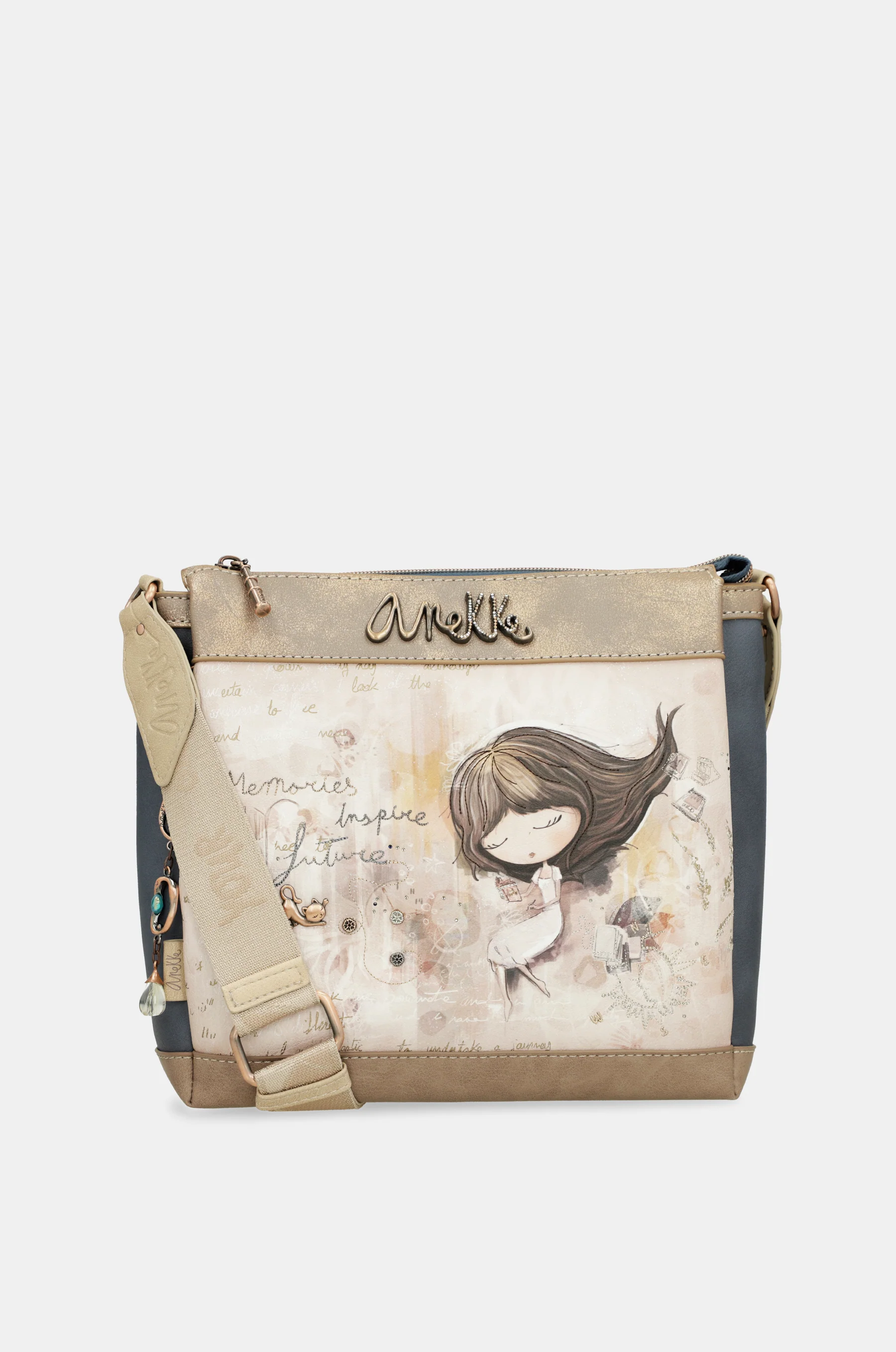 Crossbody bag with 3 compartments Memories - Image 7