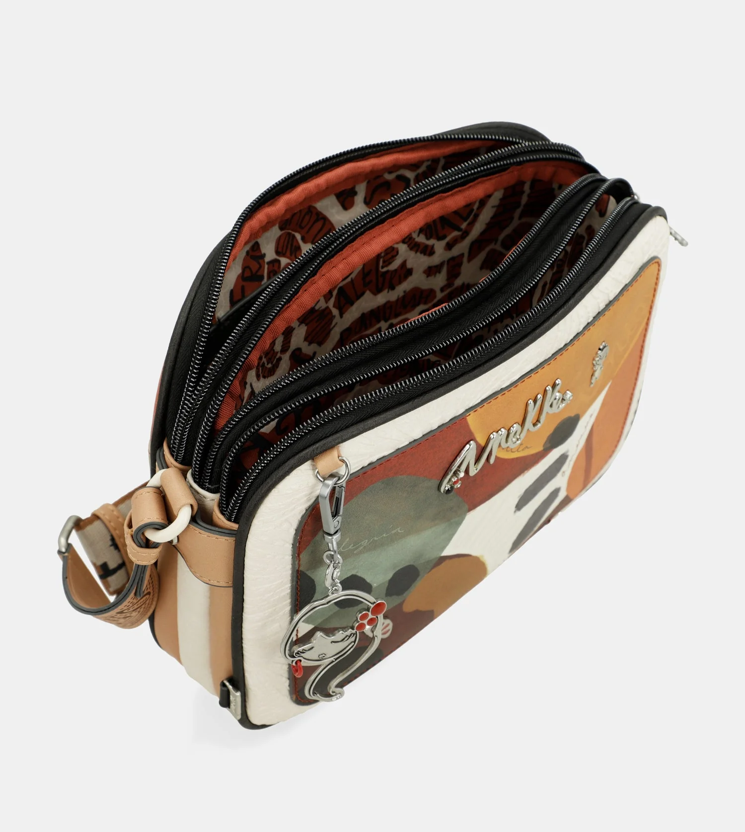 Crossbody bag with 3 compartments Alma - Image 6