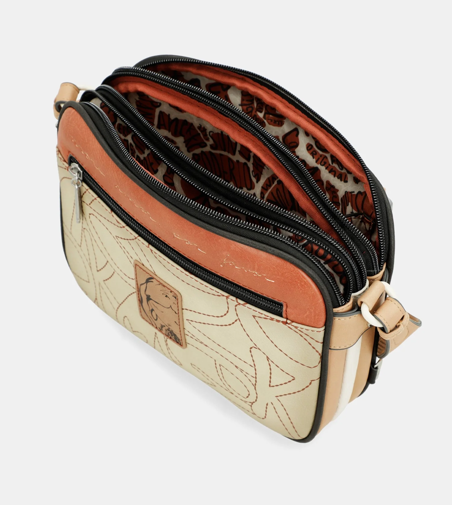 Crossbody bag with 3 compartments Alma - Image 8