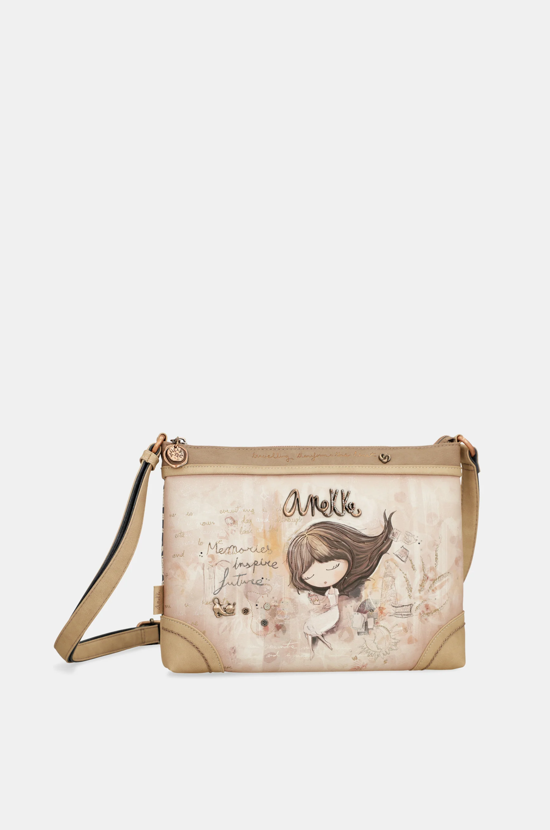 Large printed crossbody bag Memories - Image 5