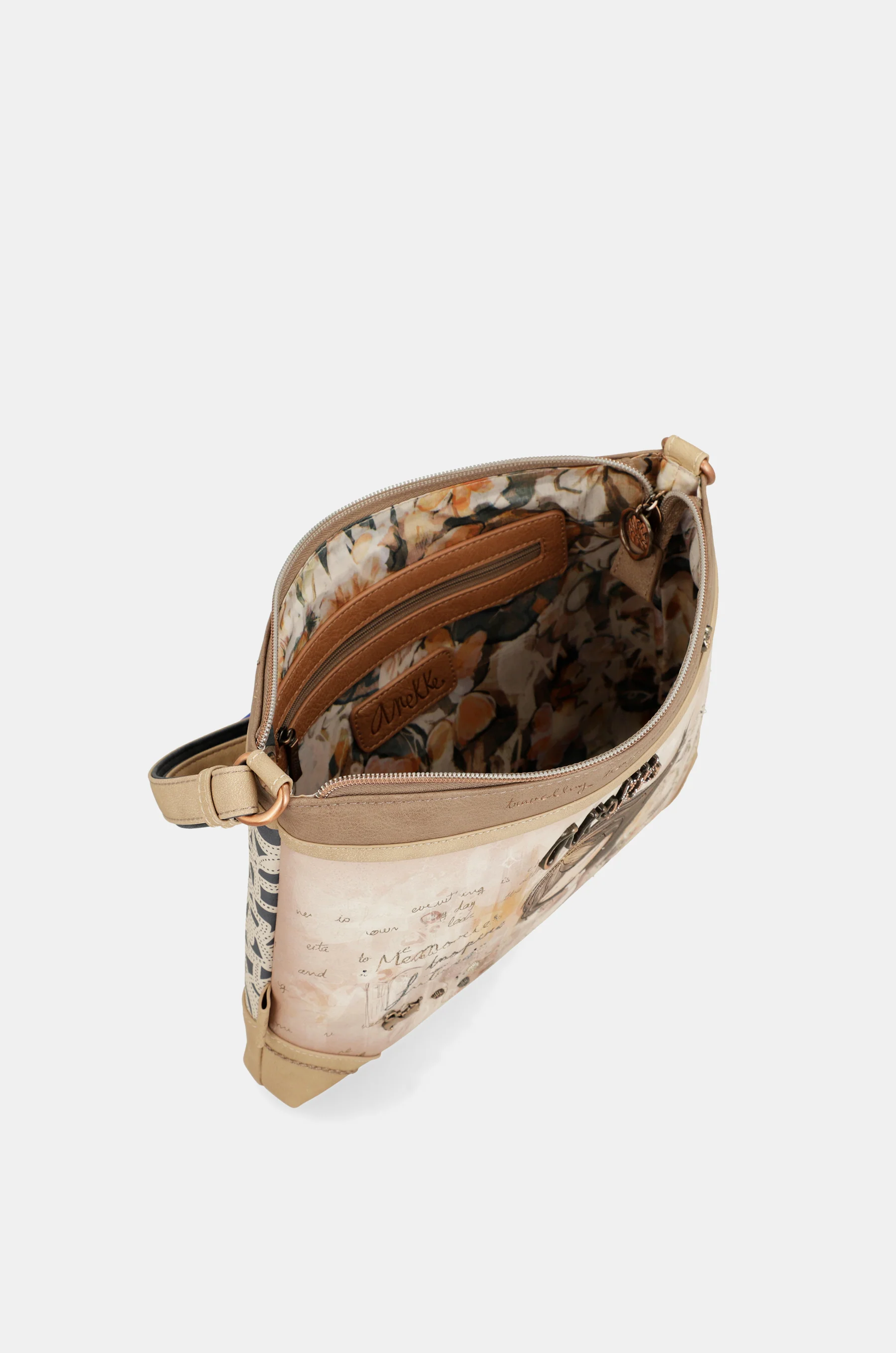 Large printed crossbody bag Memories - Image 6