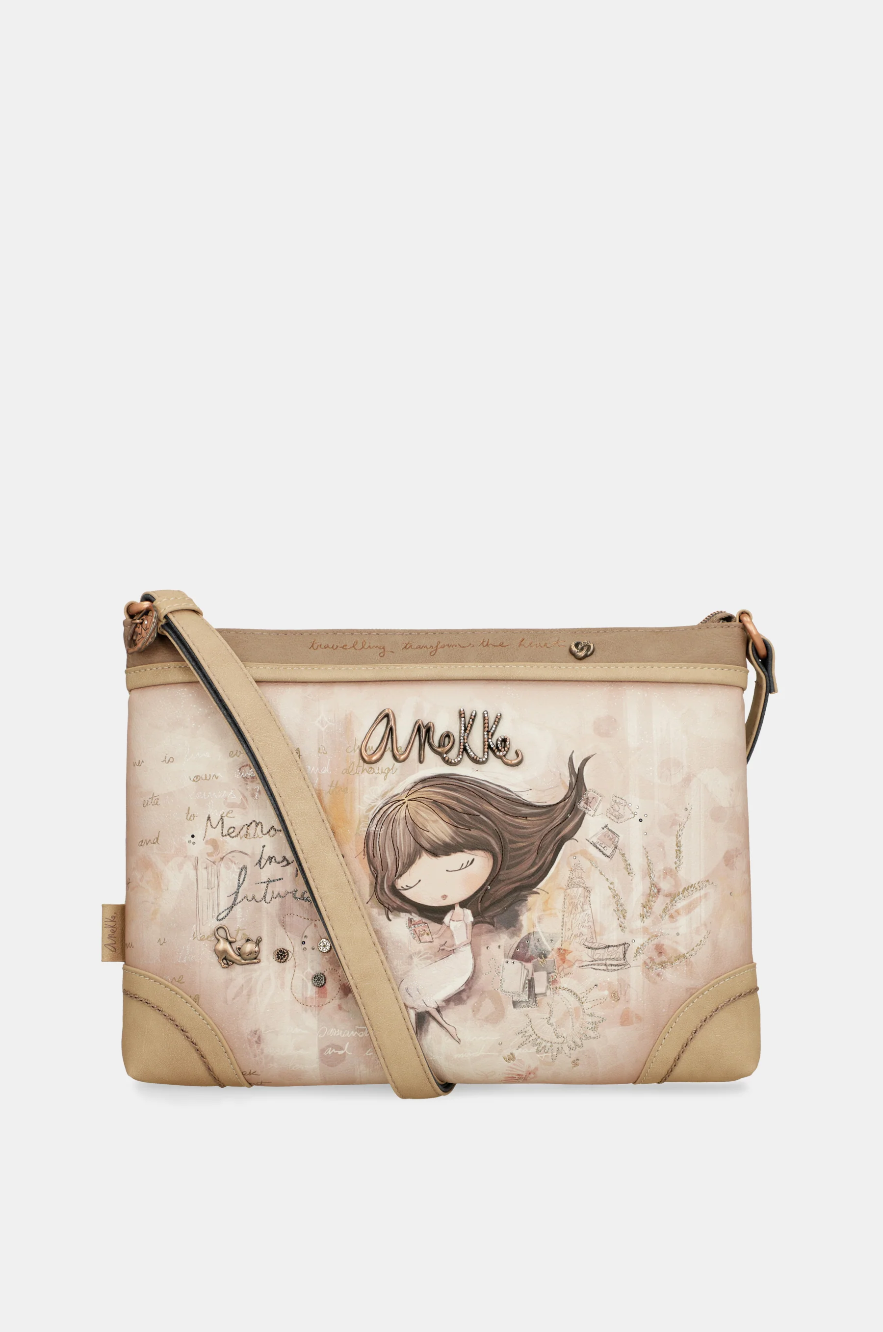 Large printed crossbody bag Memories - Image 7