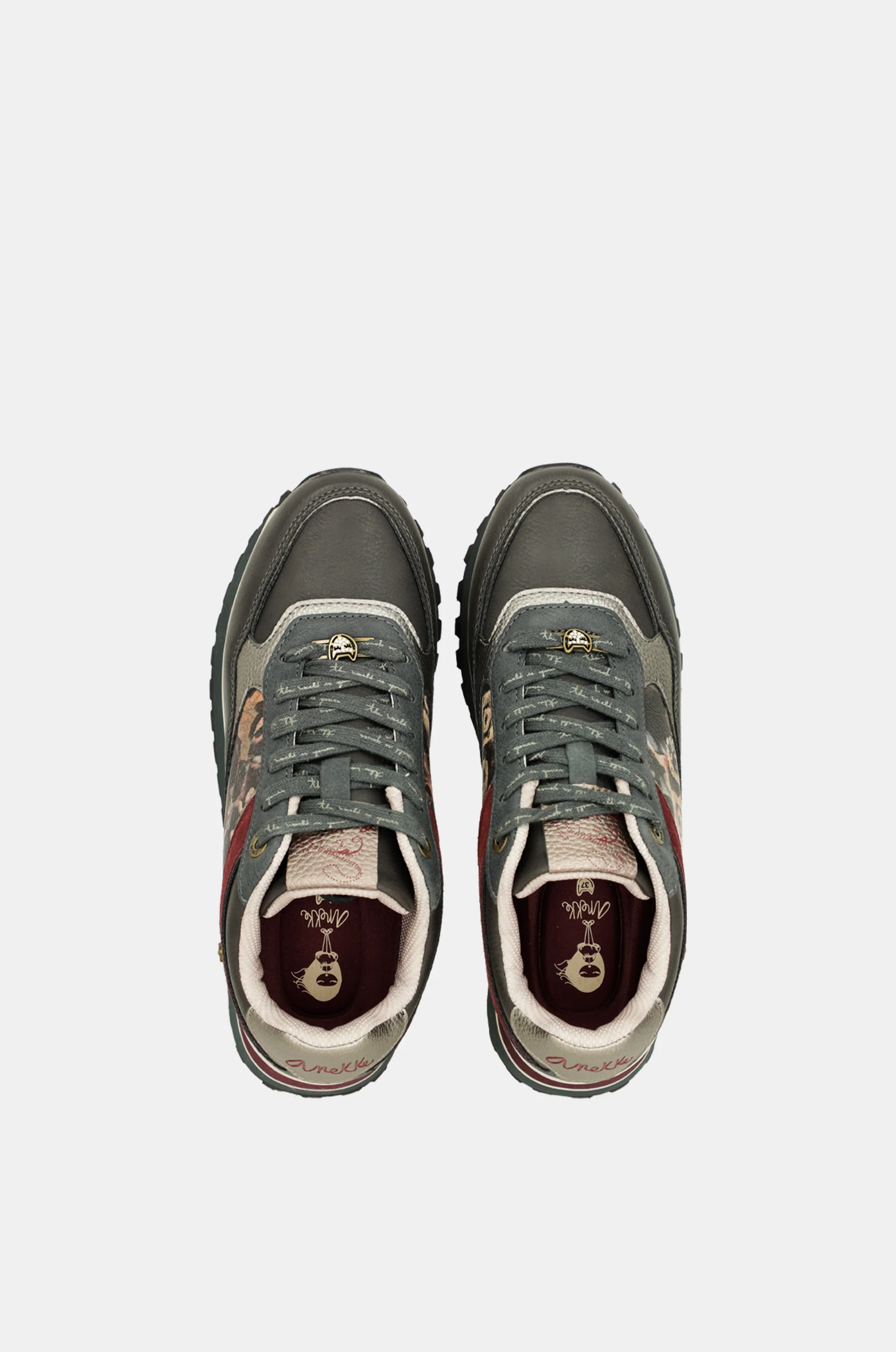 Dark grey platform sneakers - Image 3