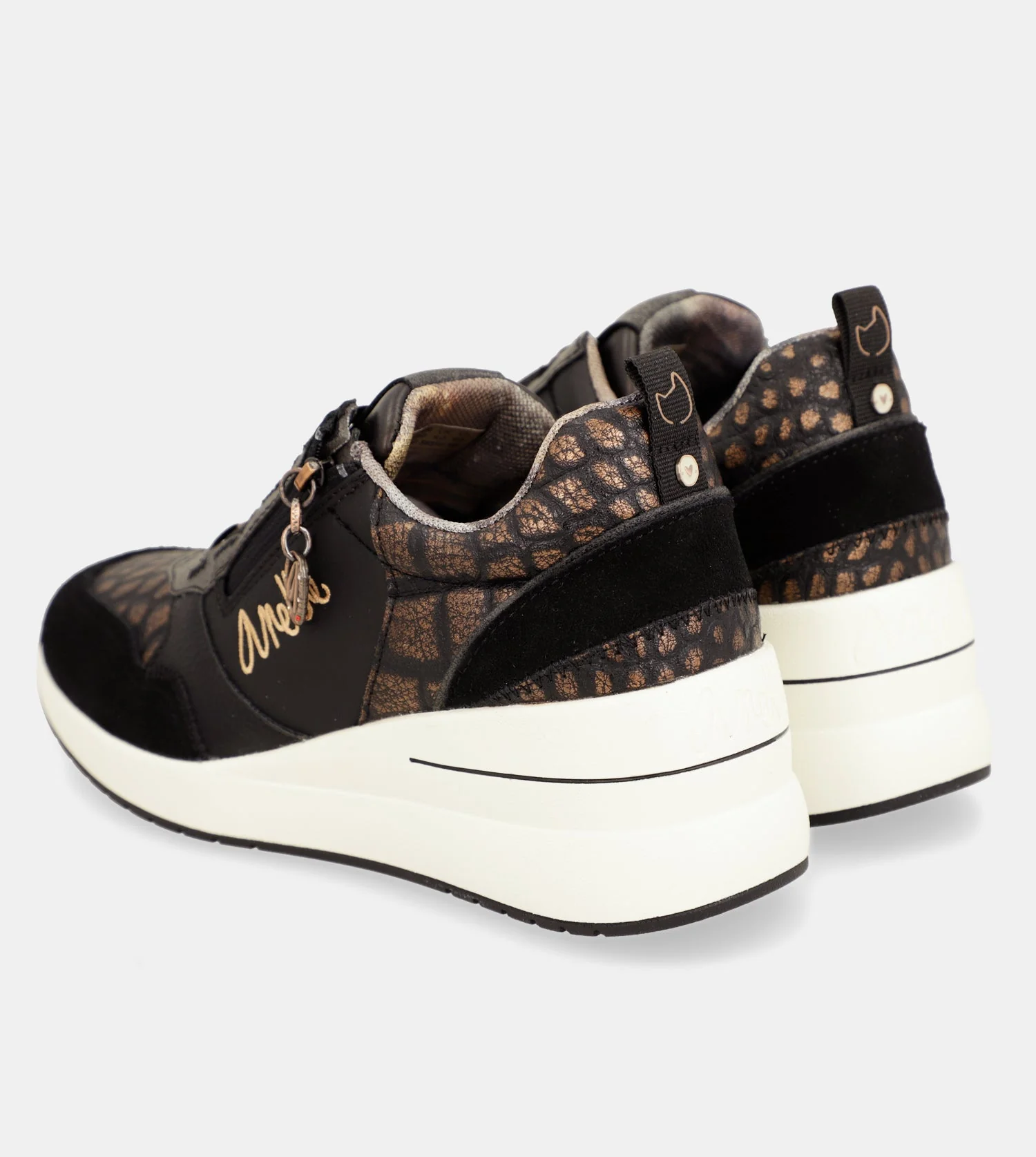 Dreams black wedge sneakers - Image 8