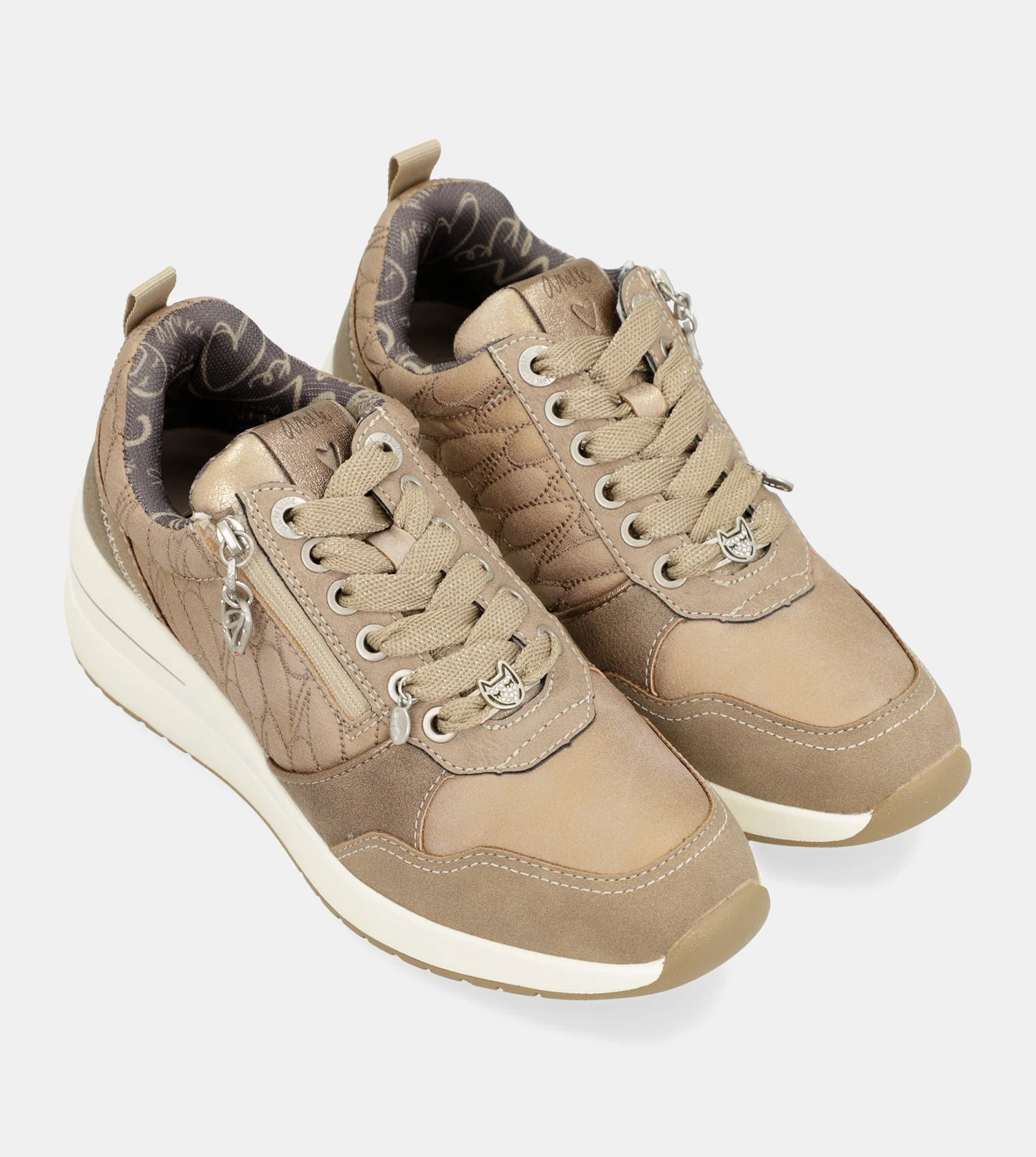 Dreams brown wedge sneakers - Image 3