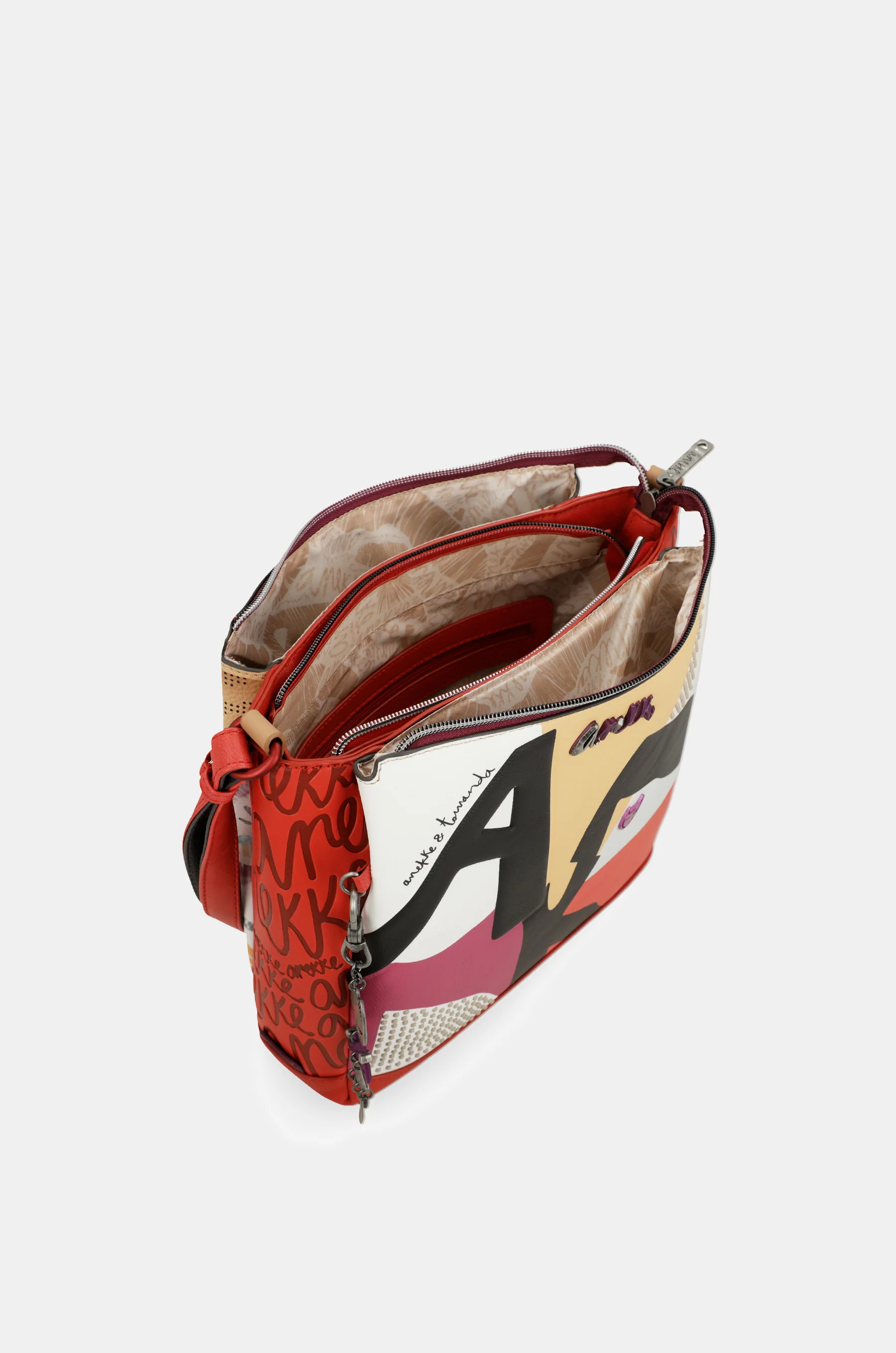 Fashion 3-compartment crossbody bag - Image 5