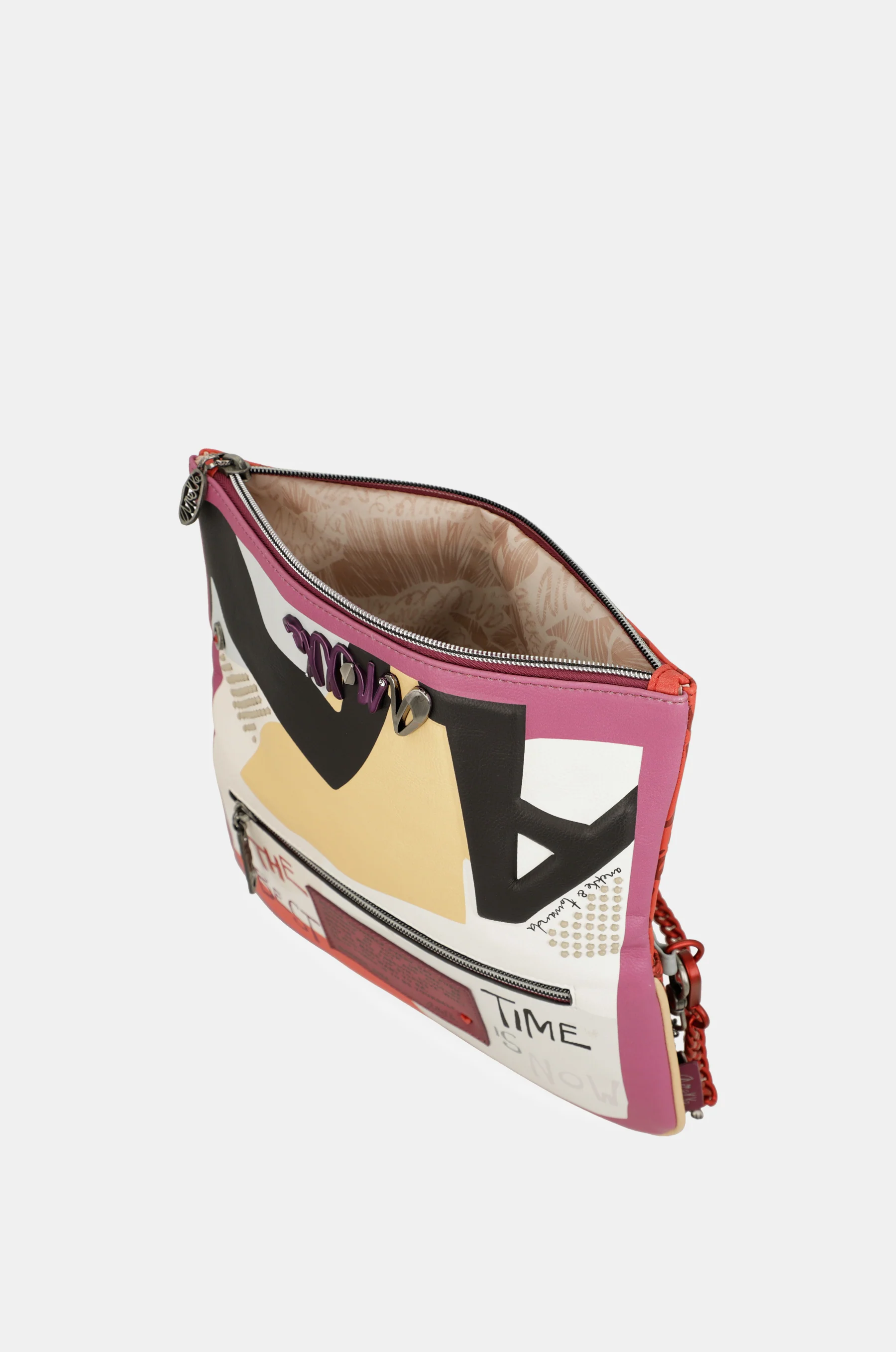 Fashion crossbody bag with metal handle - Image 5
