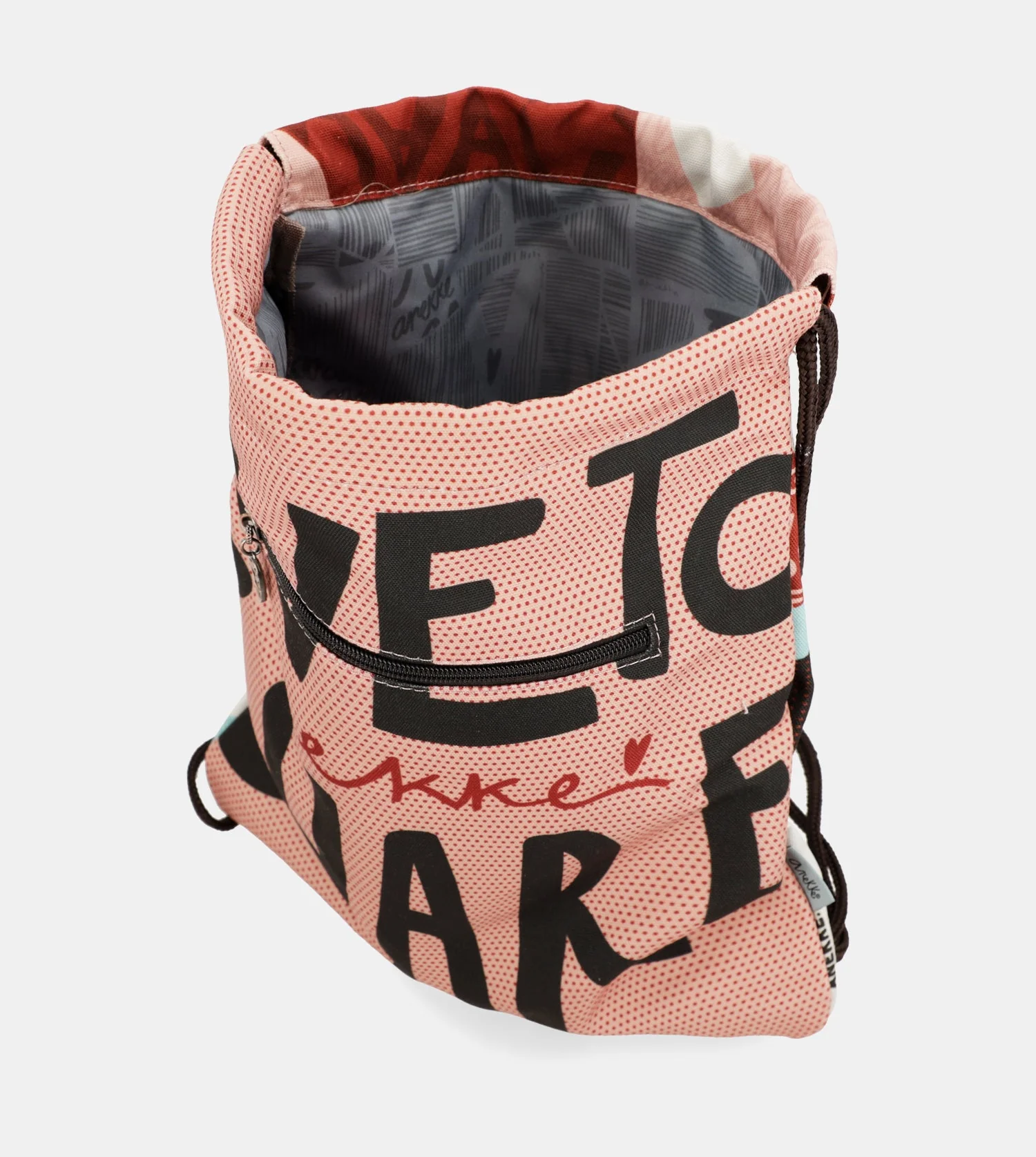 Fashion fabric drawstring backpack - Image 4