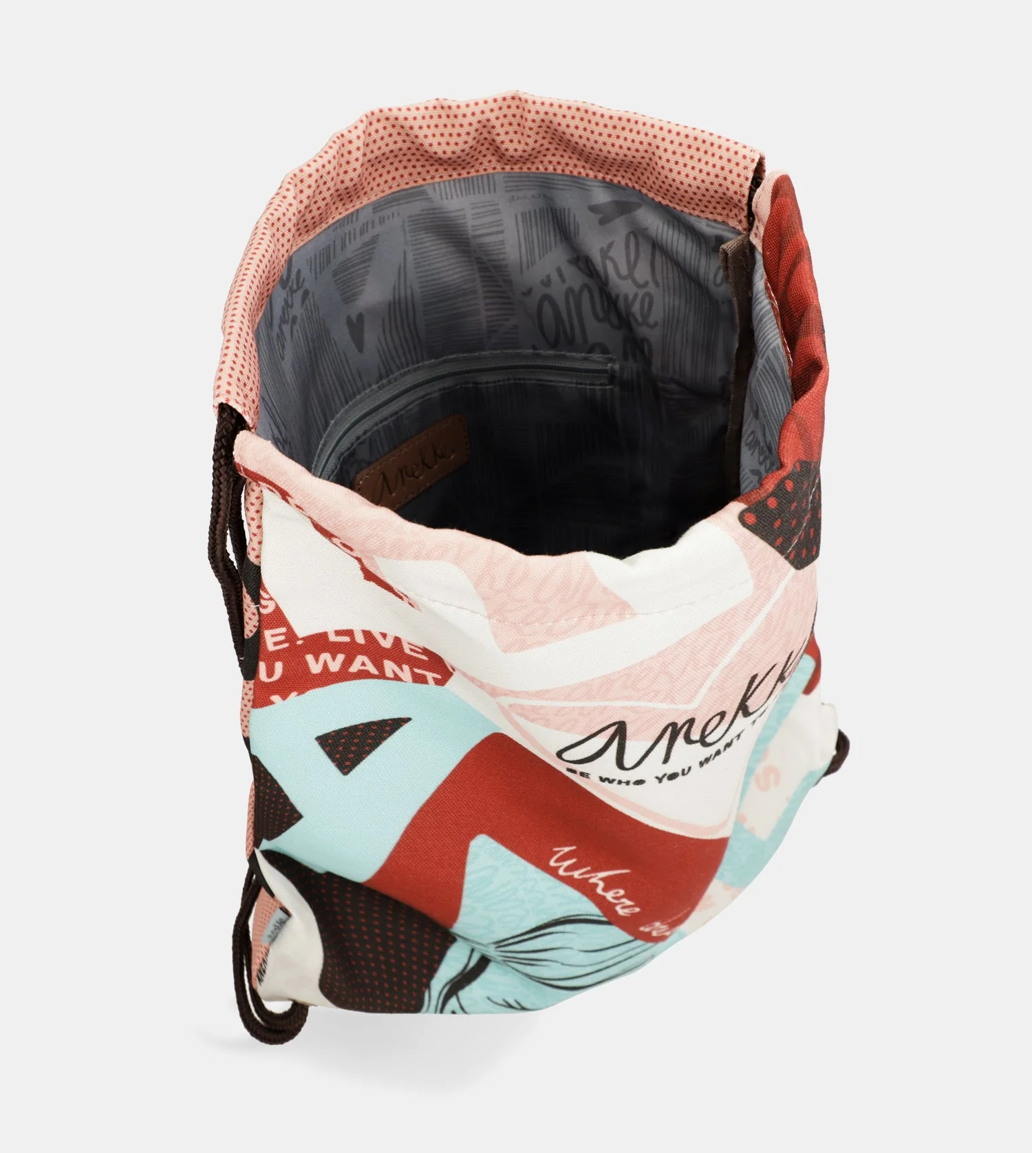 Fashion fabric drawstring backpack - Image 7