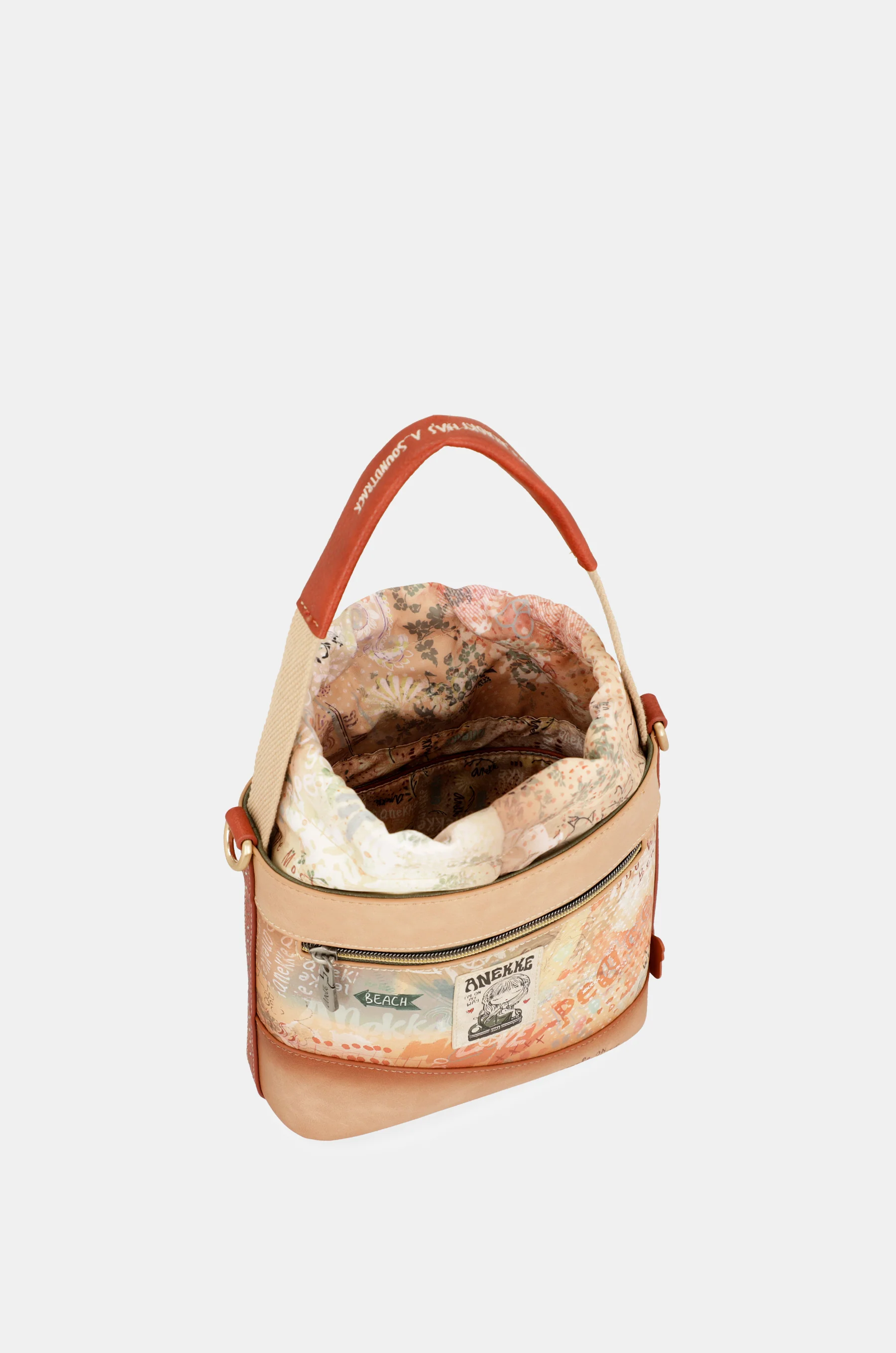 Flowers crossbody bag with rope closure - Image 5