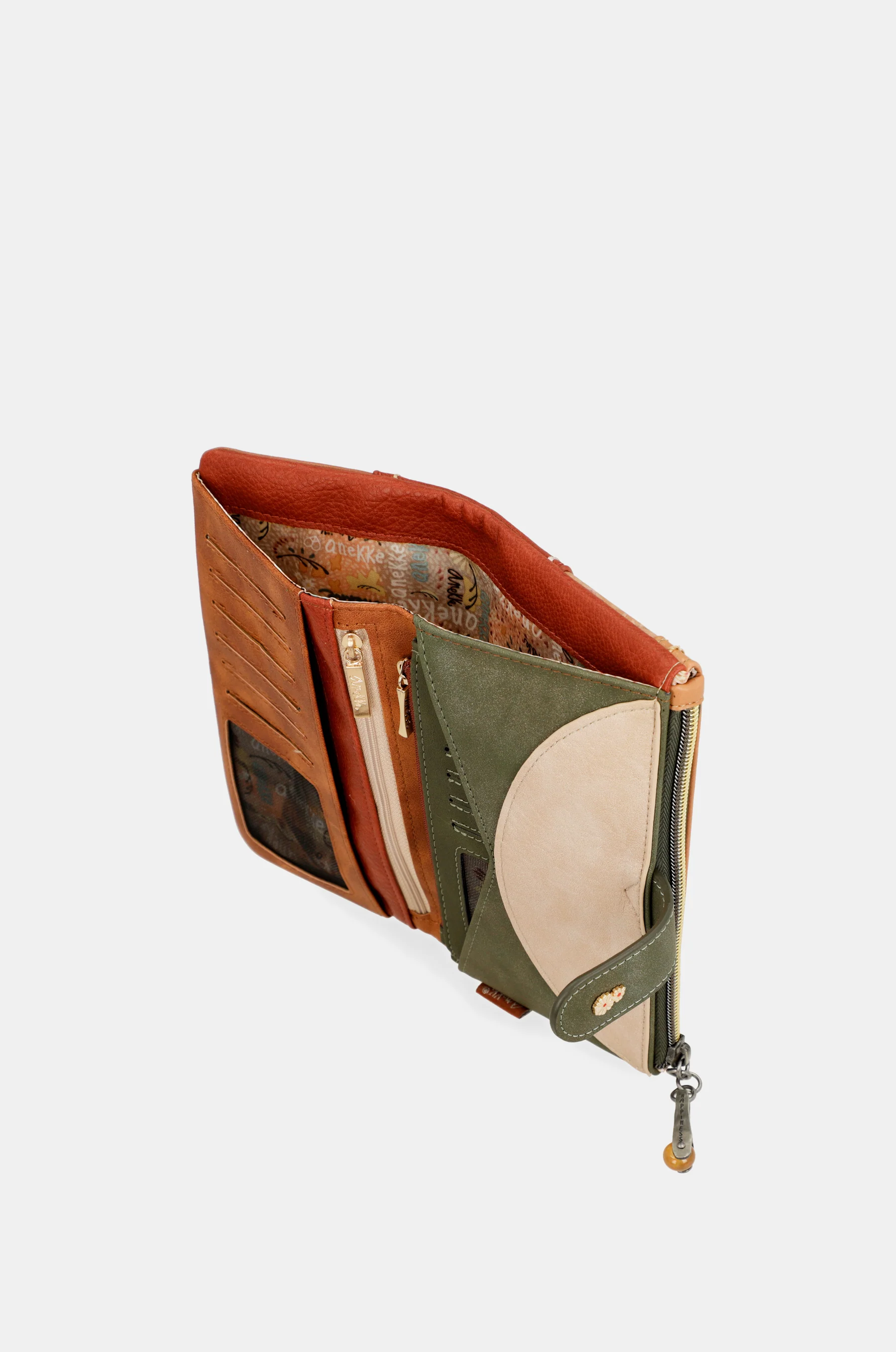 Flowers flexible large RFID wallet - Image 11