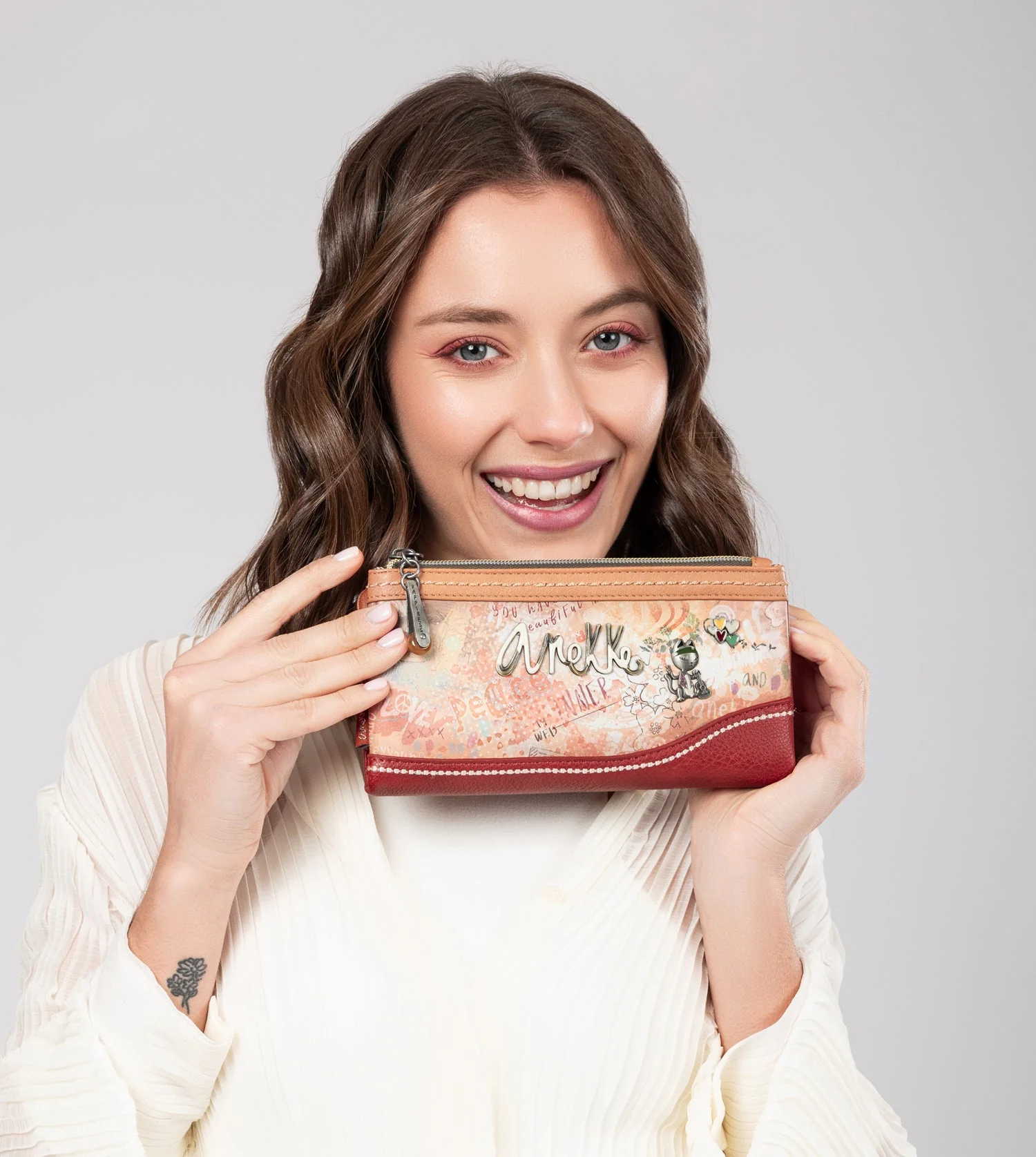 Flowers flexible large RFID wallet - Image 2